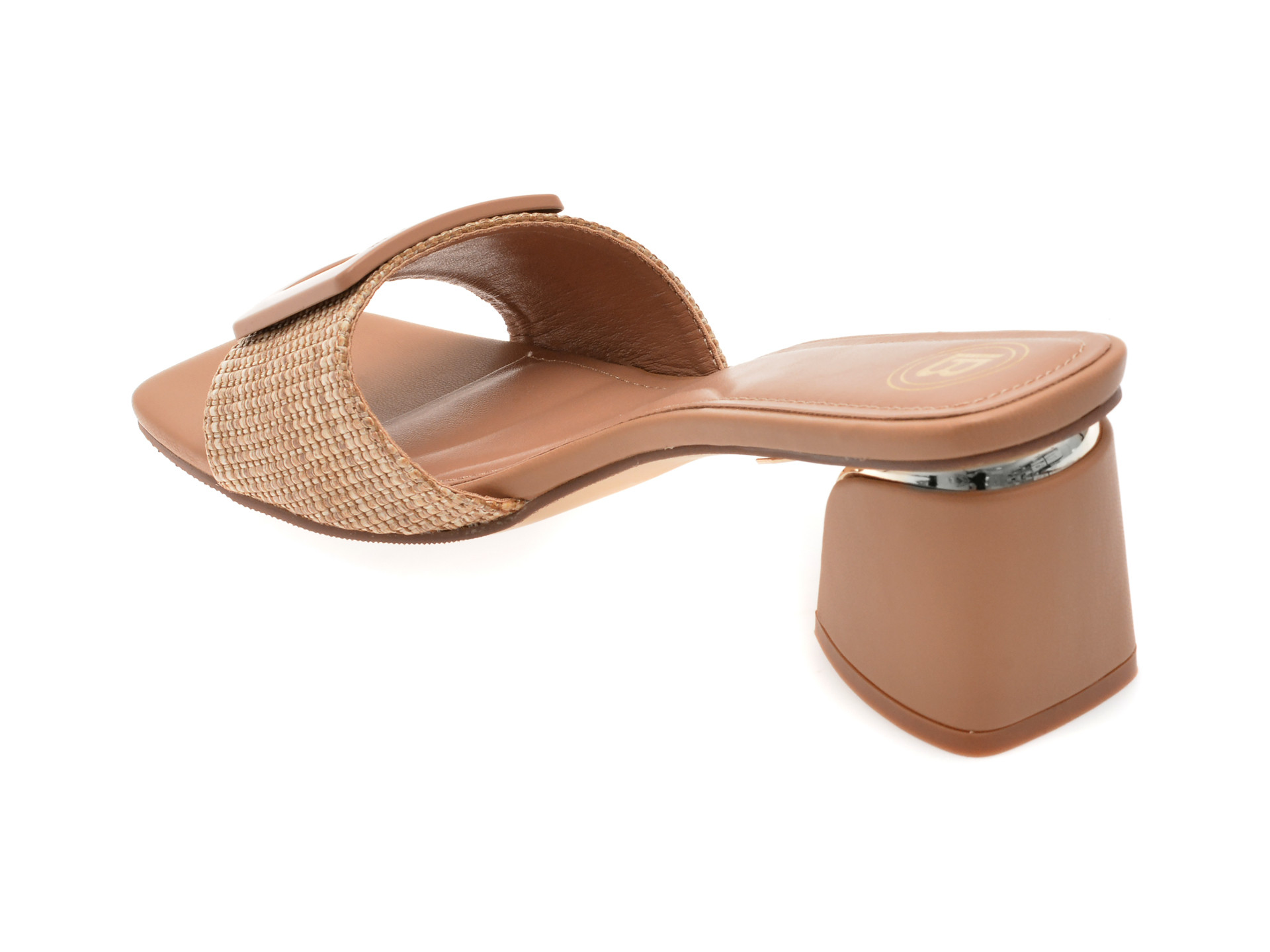 Papuci LAURA BIAGIOTTI maro, 9035, din material textil