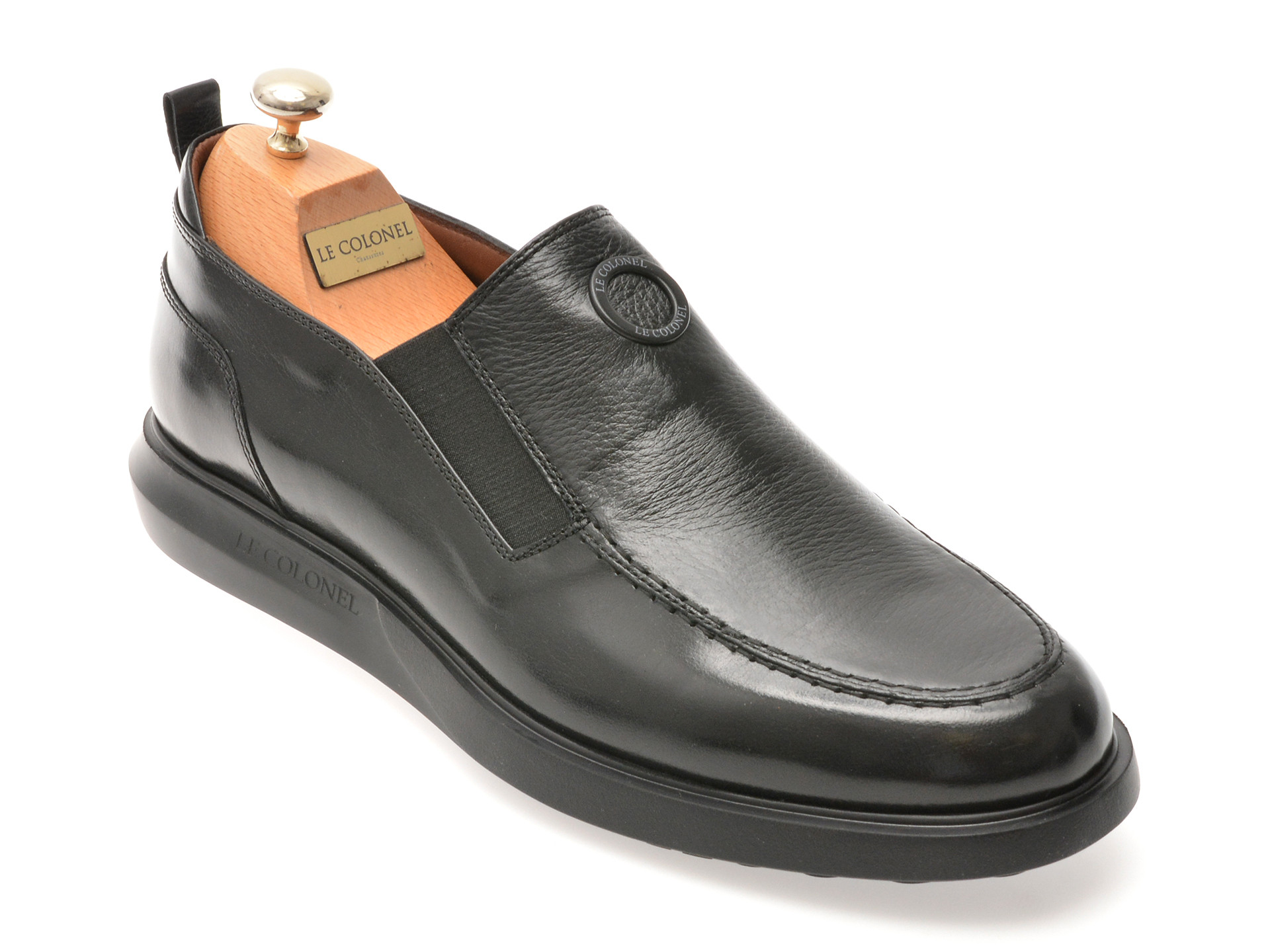 Mocasini LE COLONEL negri, 66653, din piele naturala