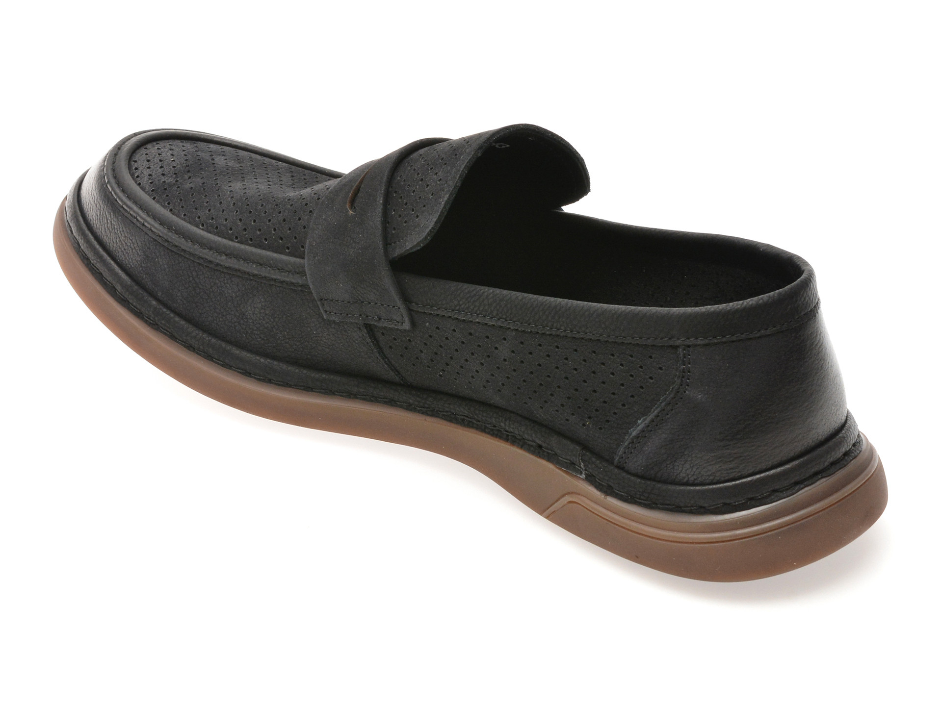 Mocasini EPICA bleumarin, N03073, din piele intoarsa