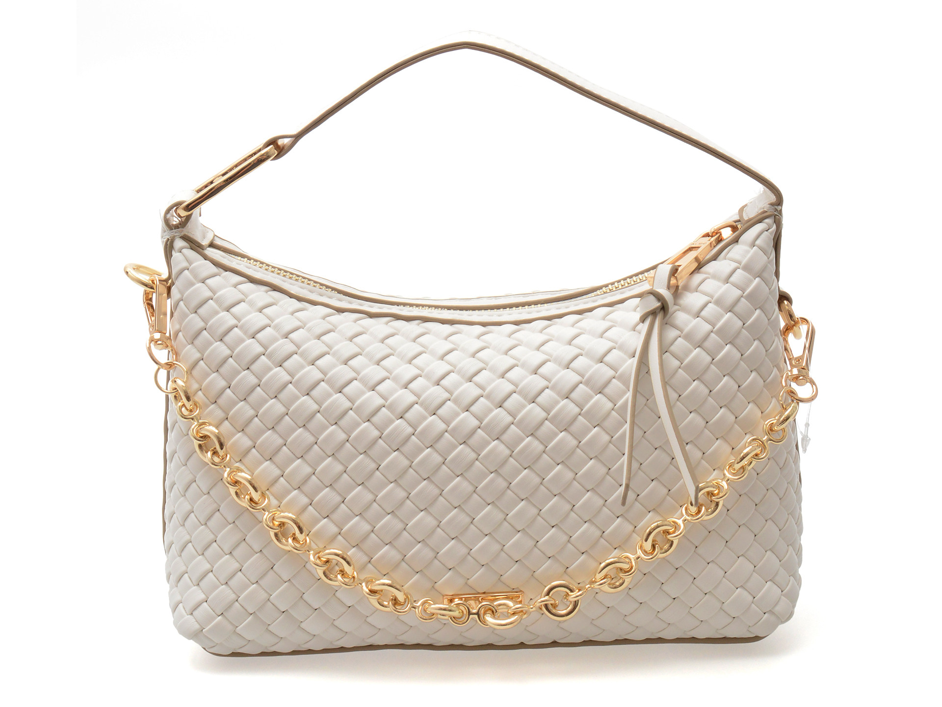 Geanta ALDO alba, PAXTONI 100, din piele ecologica