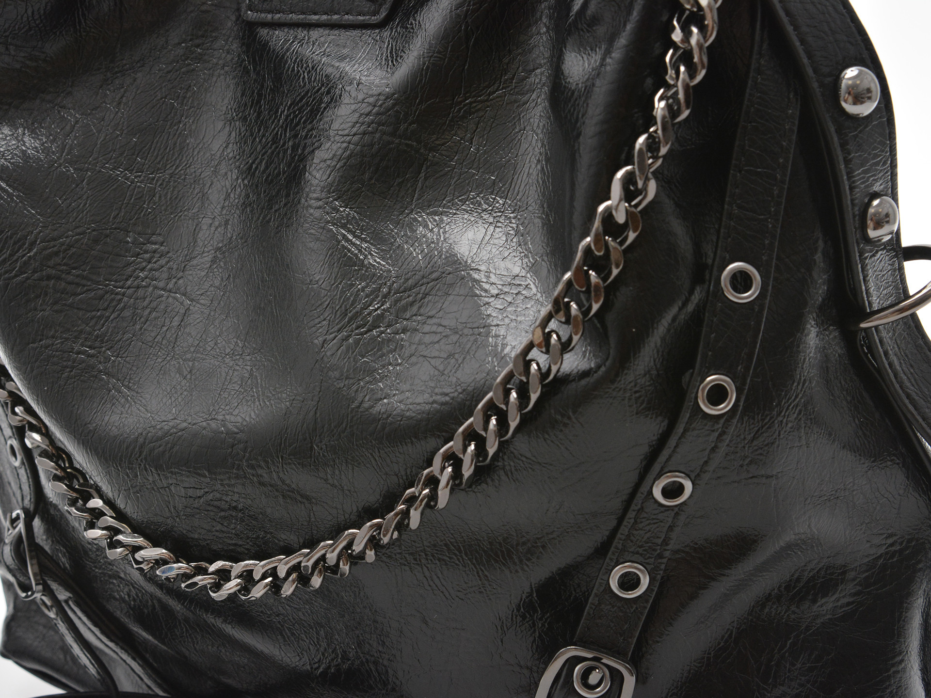 Geanta ALDO neagra, FARALIA 007, din piele ecologica