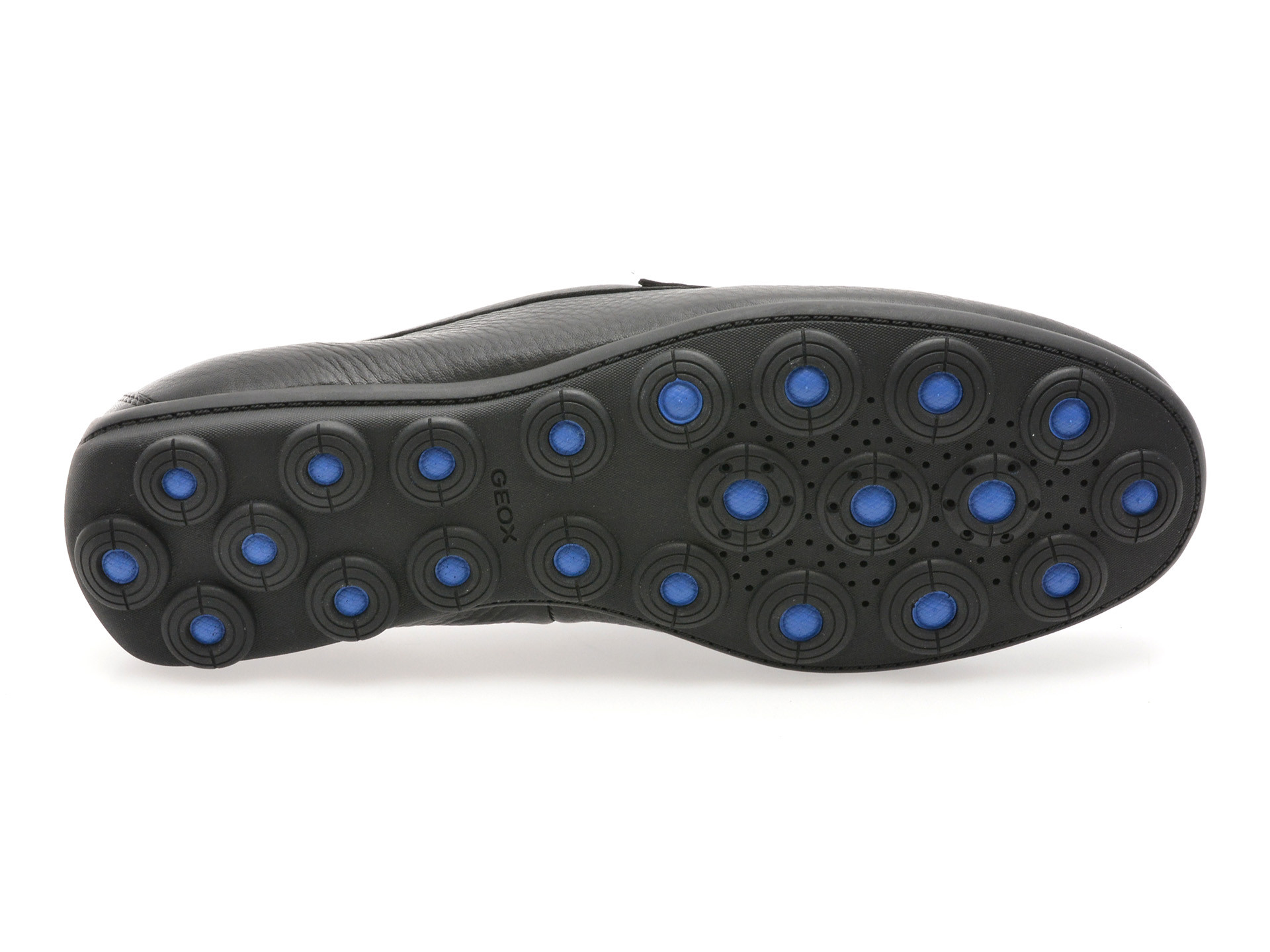 Mocasini GEOX negri, U55HYA, din piele naturala