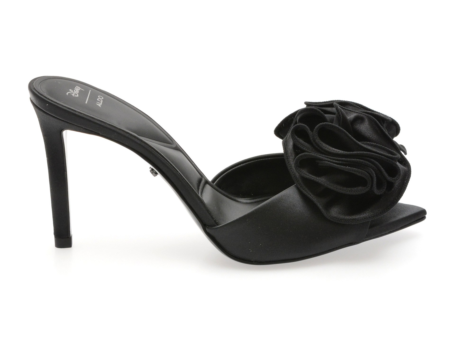 Papuci ALDO negri, MALEFICIENTMULE 001, din material textil