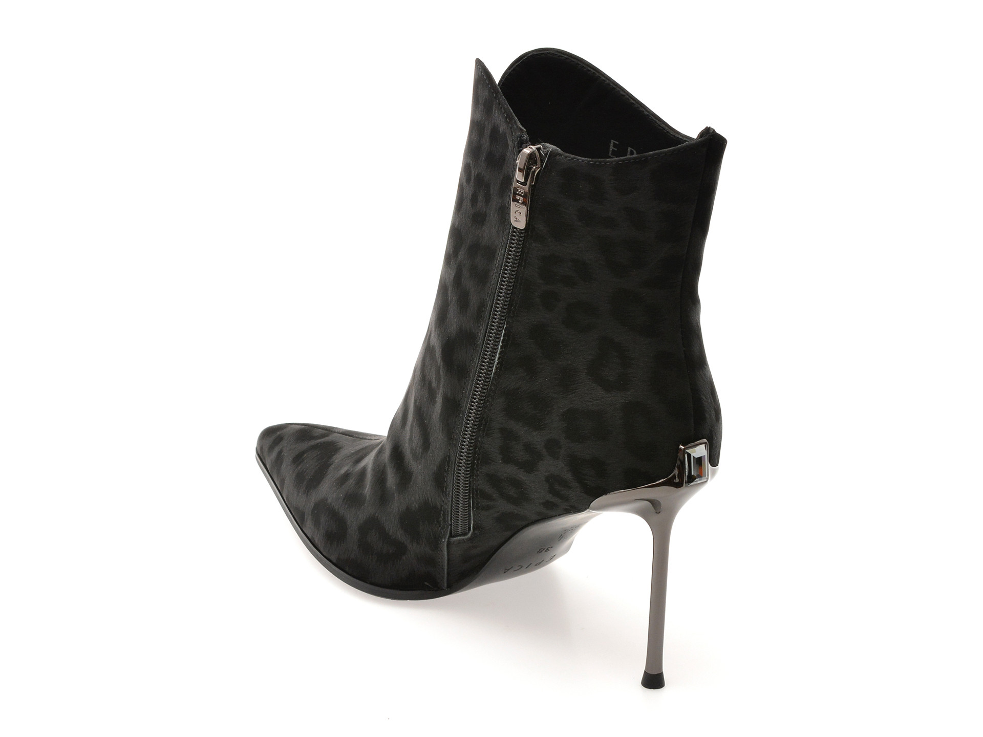 Botine elegante EPICA negre, 202760, din piele naturala