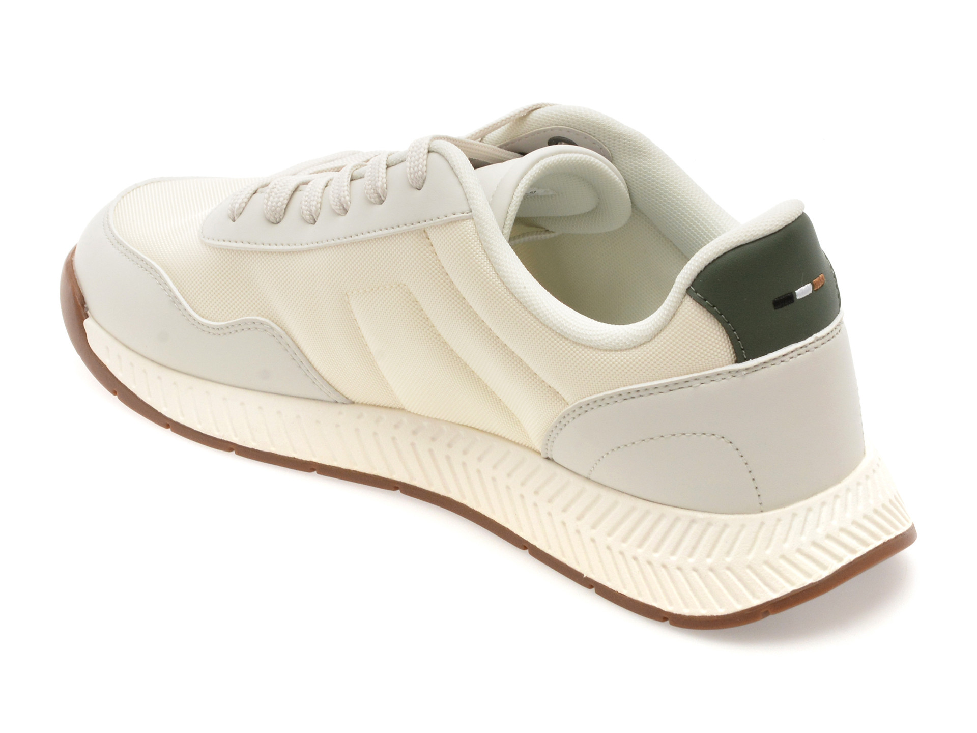 Pantofi sport BOSS albi, 6481, din material textil