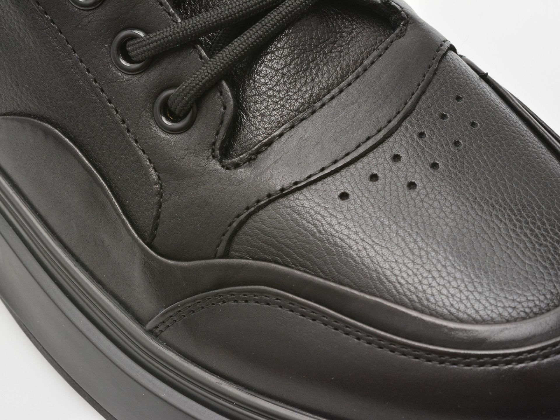 Pantofi sport EPICA negri, 81967, din piele naturala