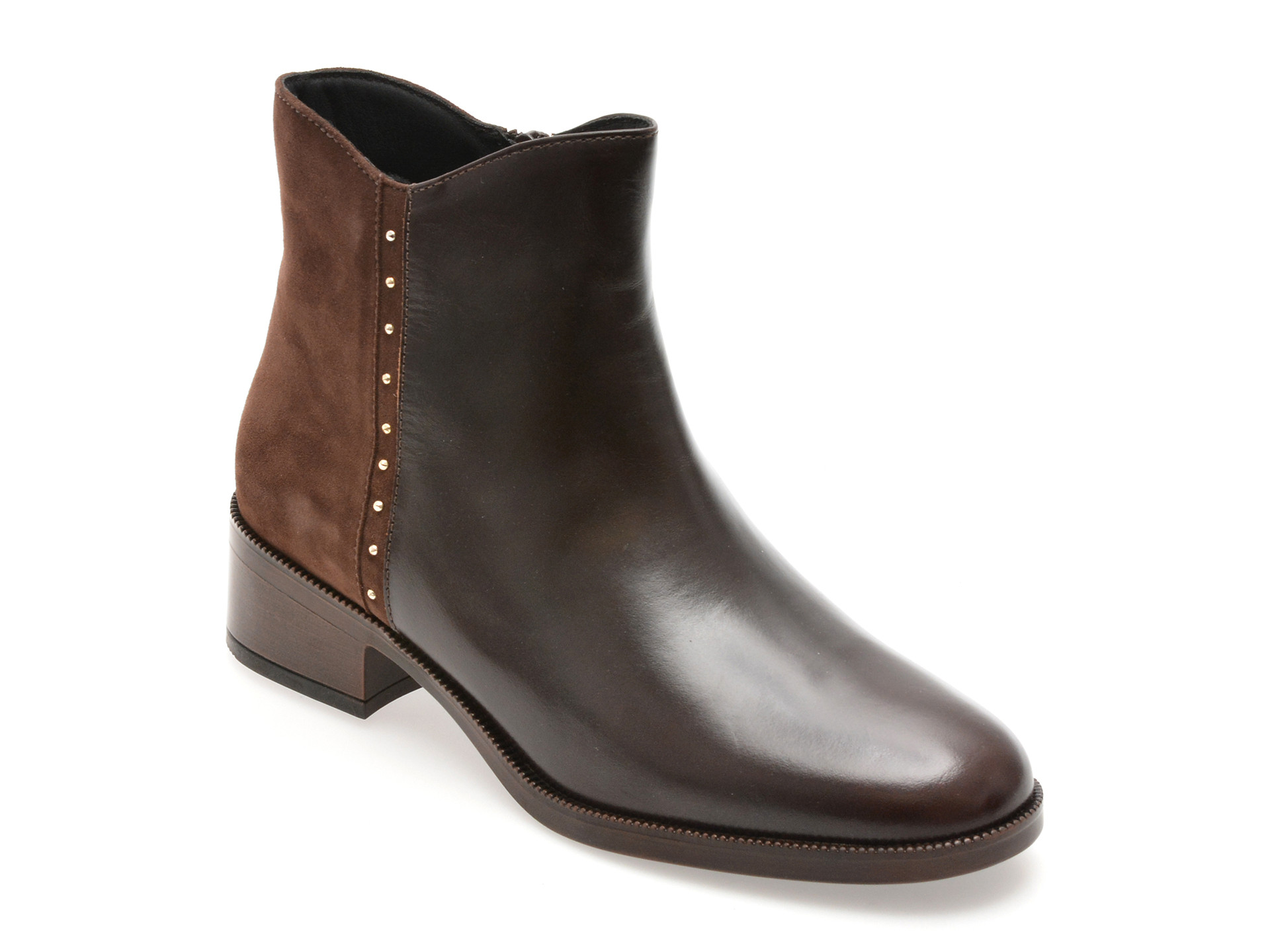 Ghete GEOX maro, D565EE, din piele naturala