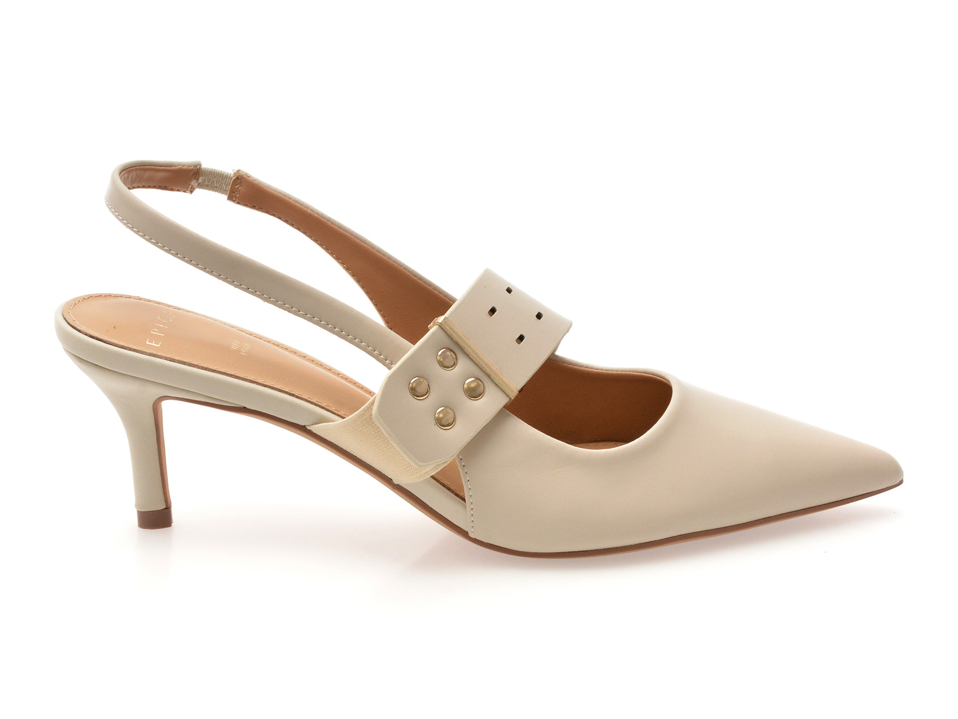 Pantofi eleganti EPICA bej, 101606, din piele naturala