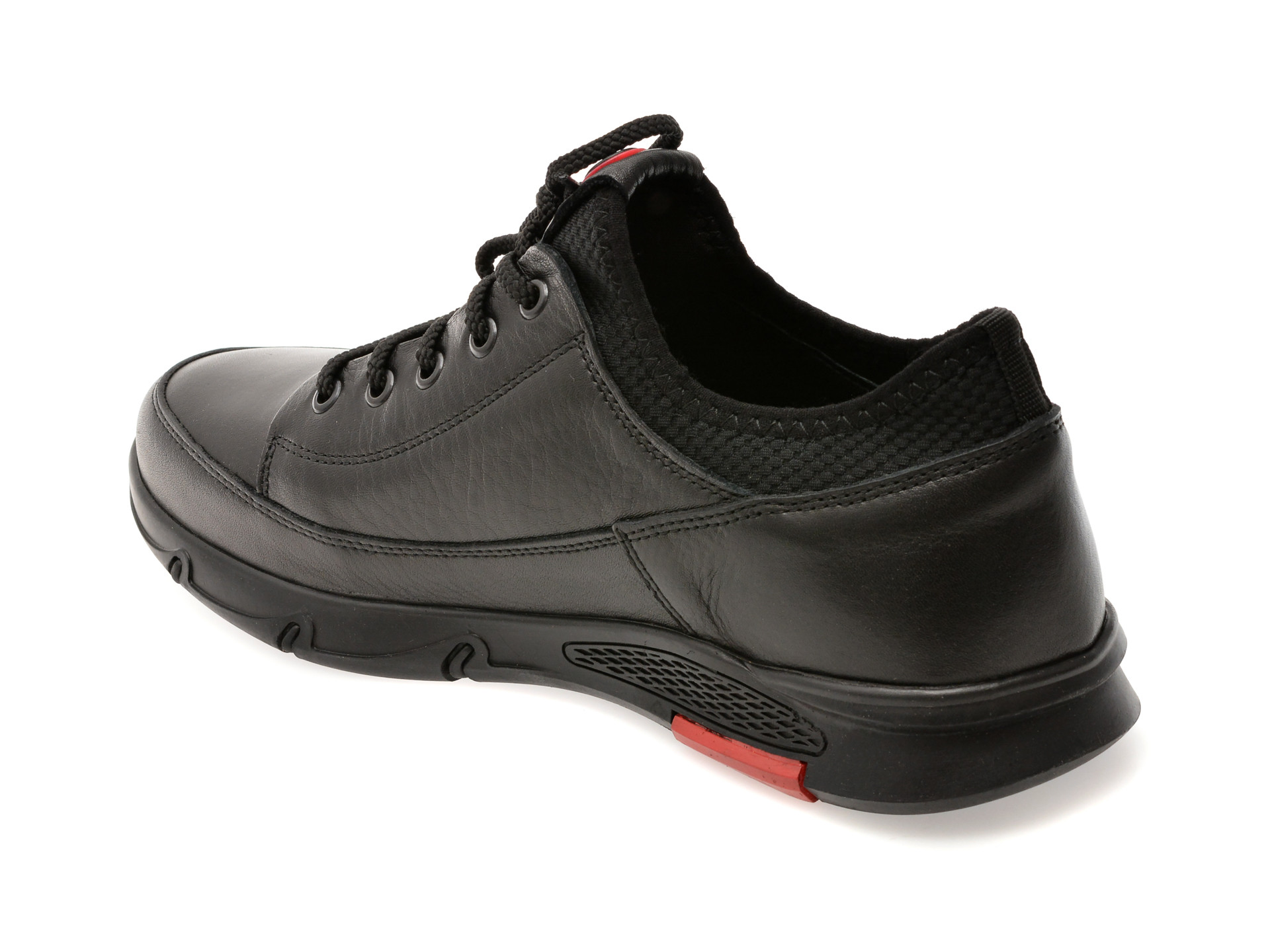 Pantofi sport OTTER negri, CASPER 11, din piele naturala