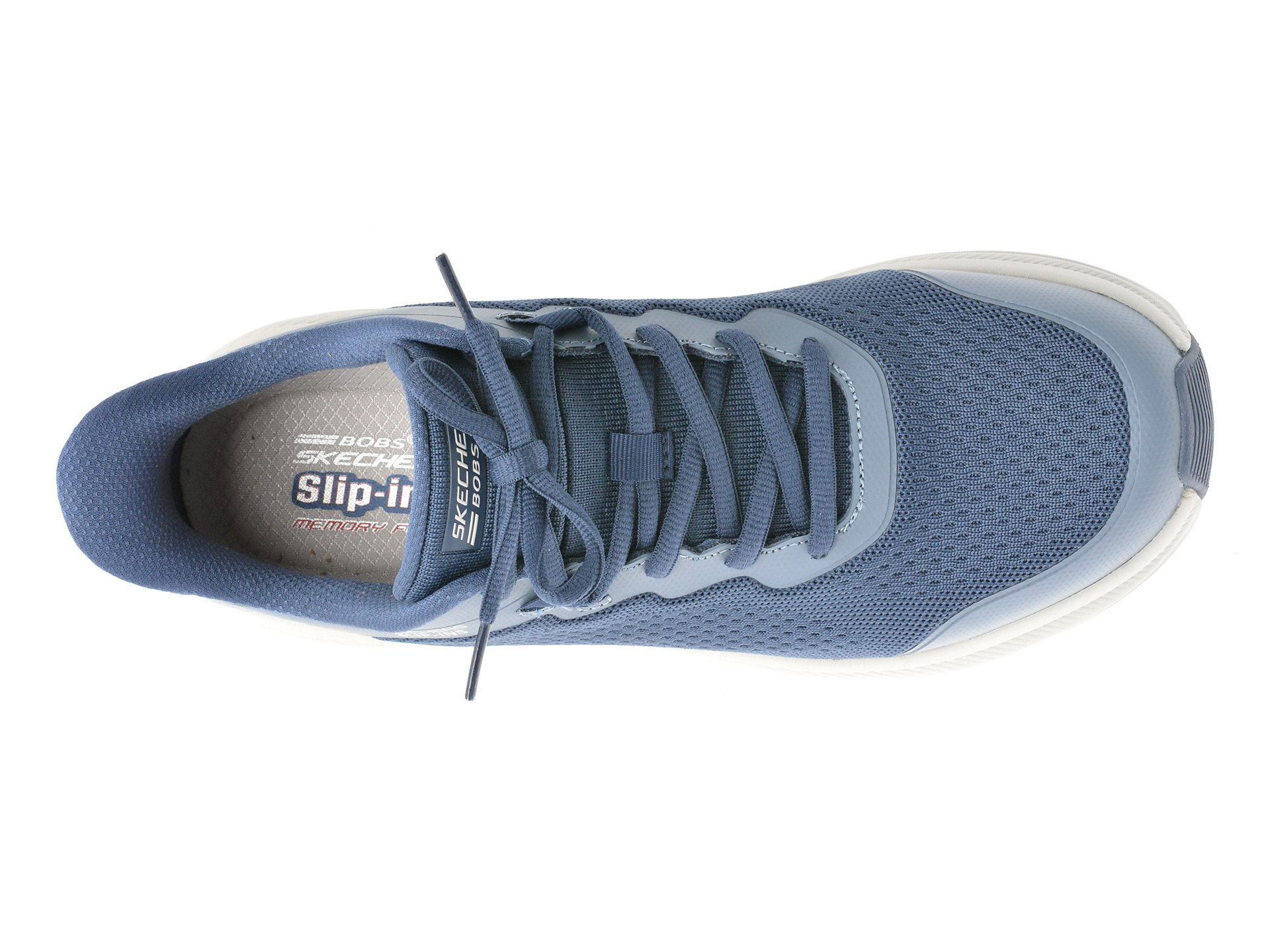 Pantofi sport SKECHERS bleumarin, BOBS SKILLZ, din material textil