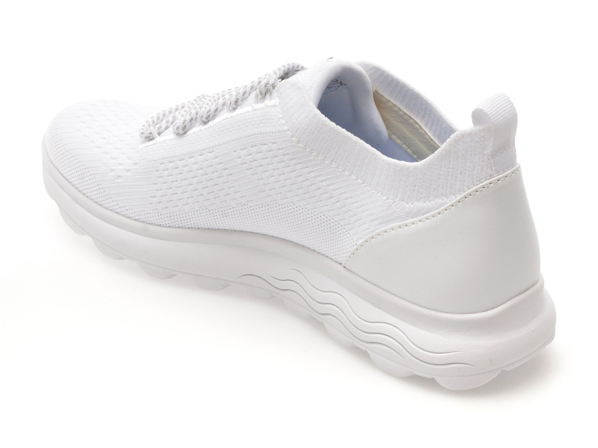 Pantofi sport GEOX albi, D15NUA, din material textil