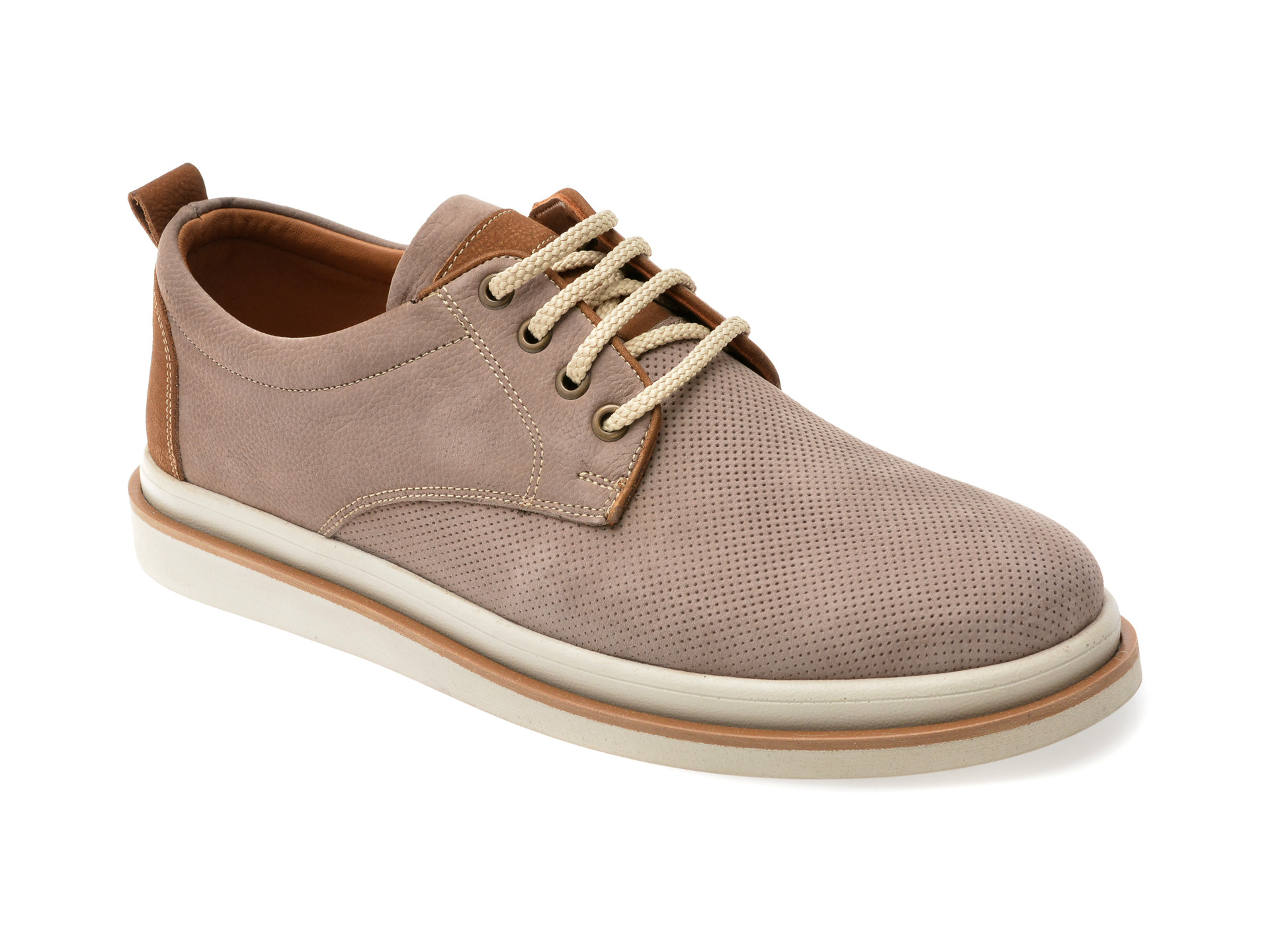 Pantofi OTTER gri, 2131, din nabuc