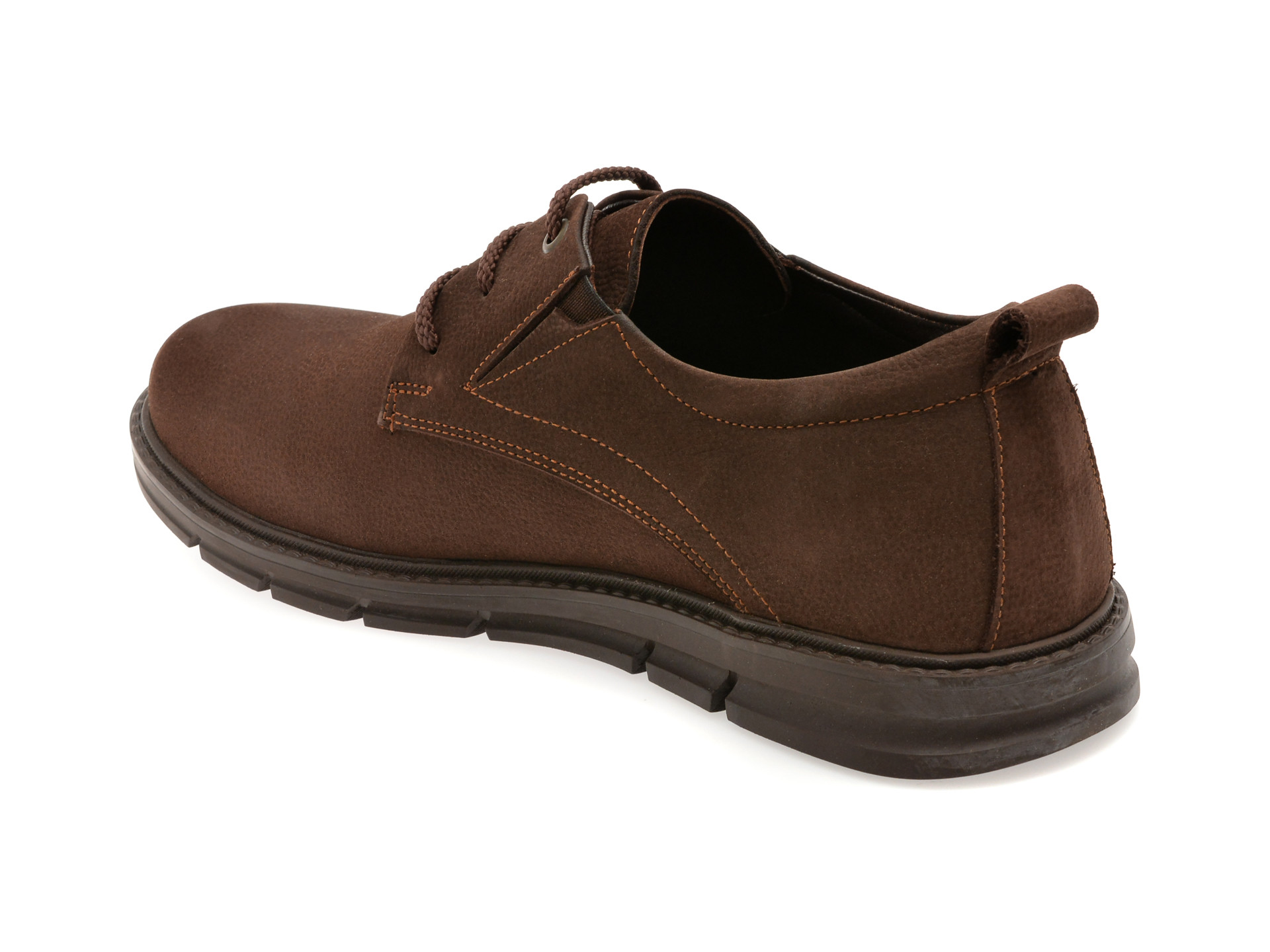 Pantofi OTTER maro, TTR1, din nabuc