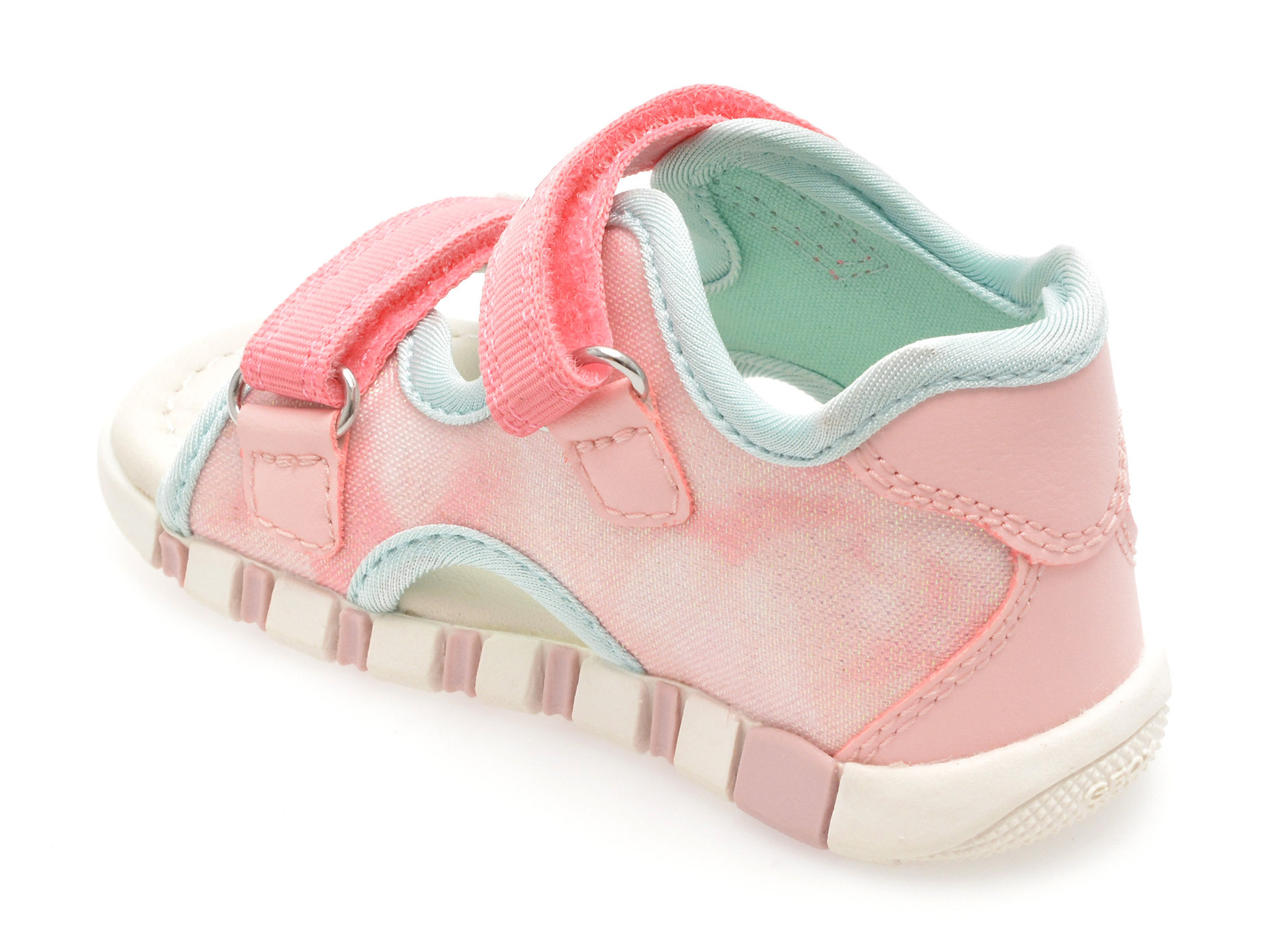 Sandale GEOX roz, B5517A, din material textil