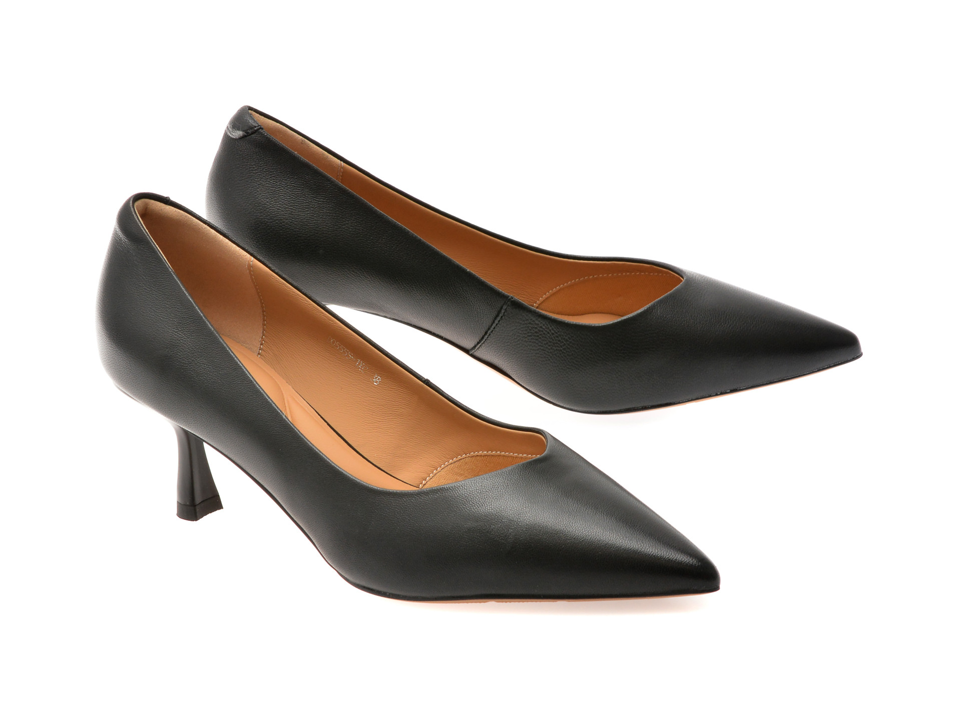 Pantofi eleganti EPICA negri, D05555, din piele naturala