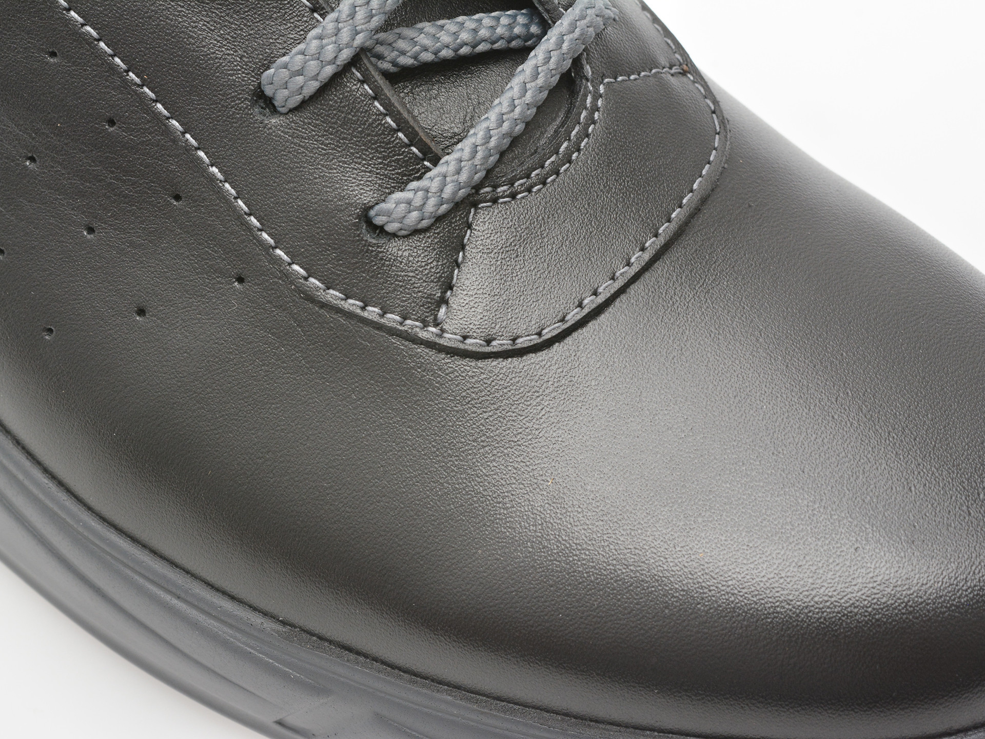 Pantofi OTTER negri, 2055273, din piele naturala