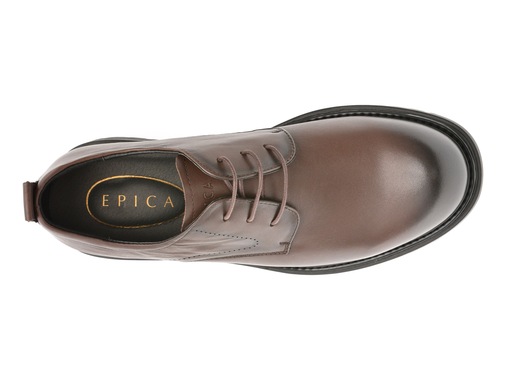 Pantofi EPICA maro, 9755, din piele naturala