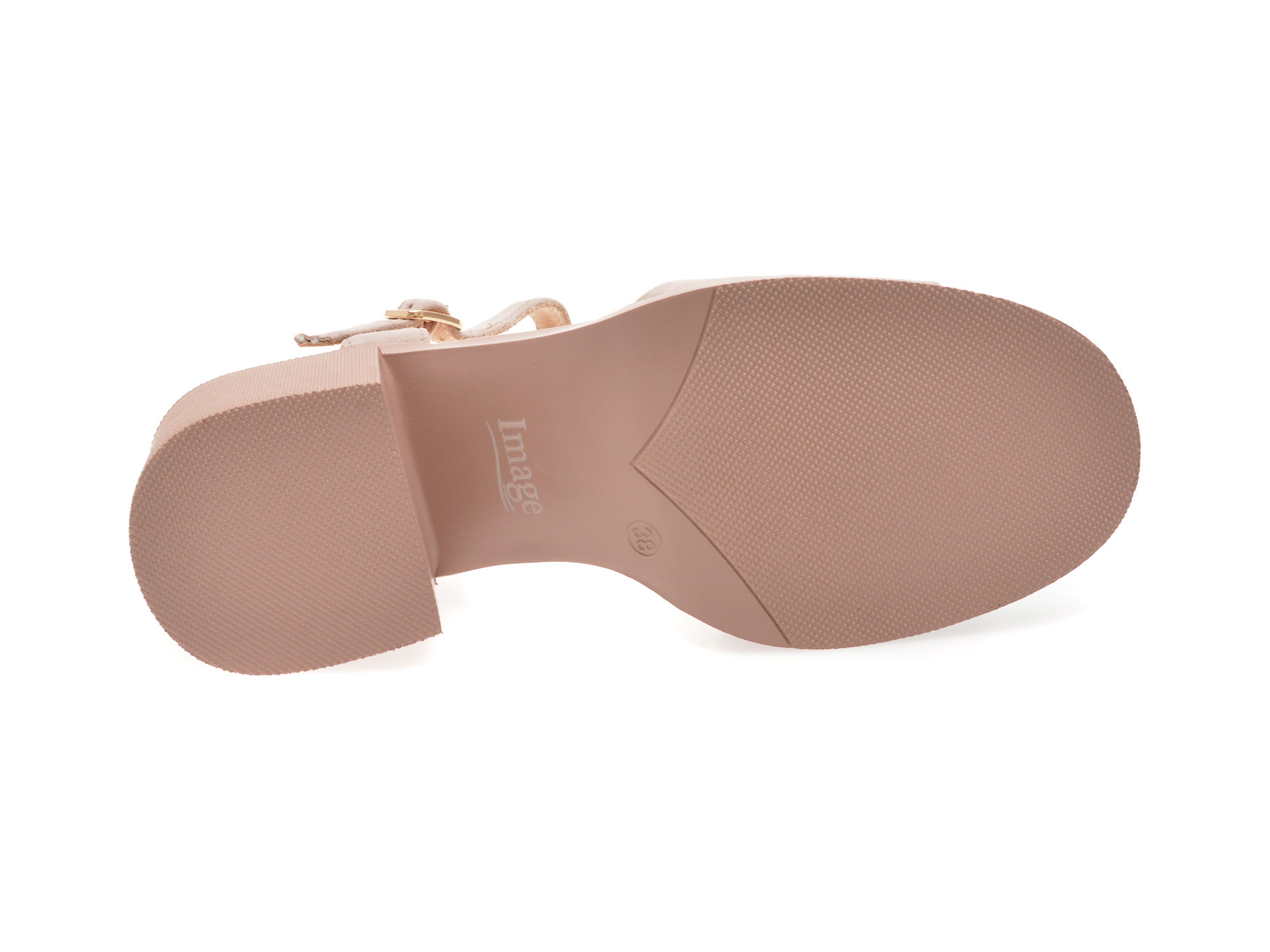 Sandale IMAGE roz, 2978, din piele intoarsa
