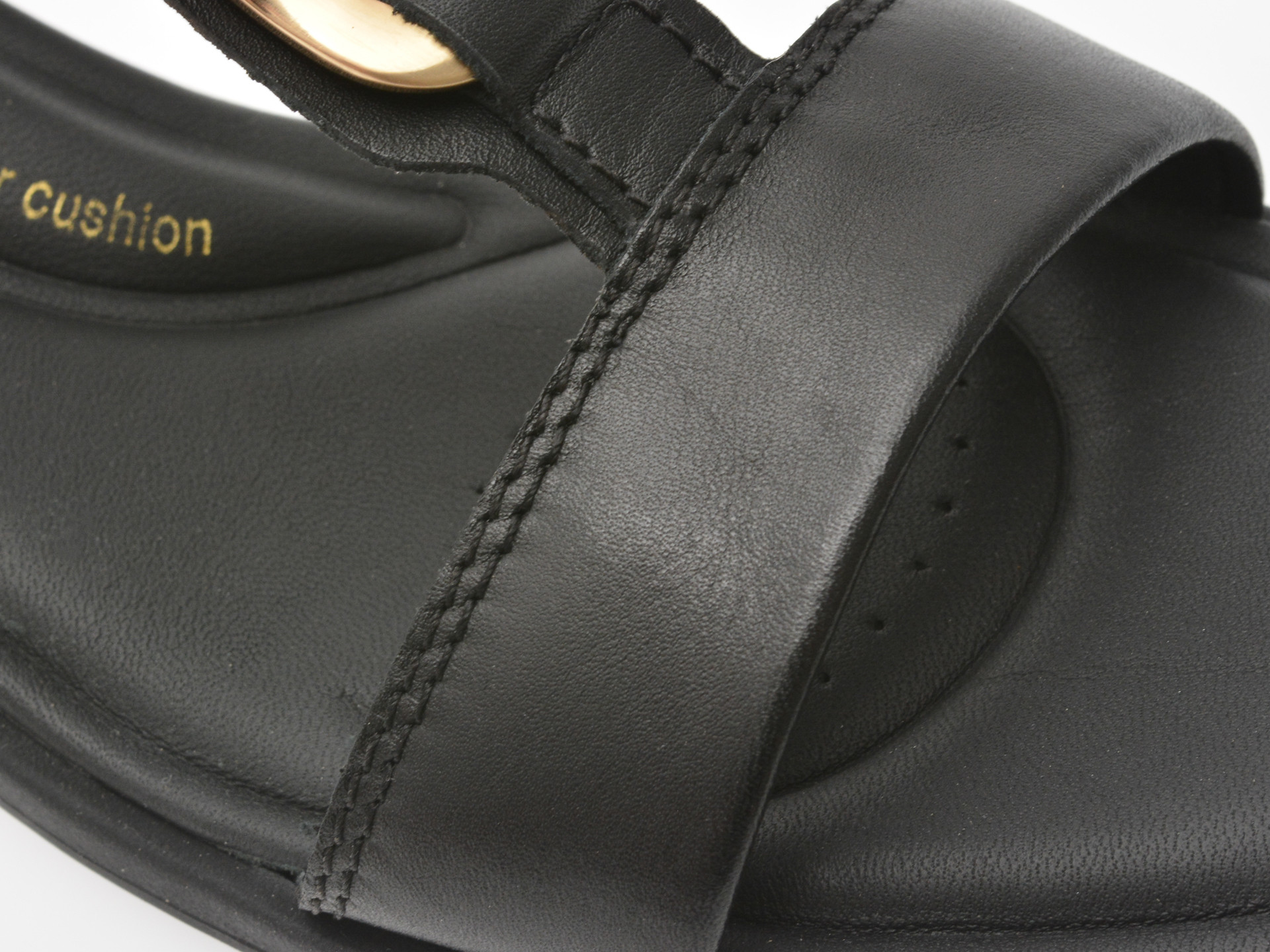 Sandale CLARKS negre, ARIANY SLING, din piele naturala