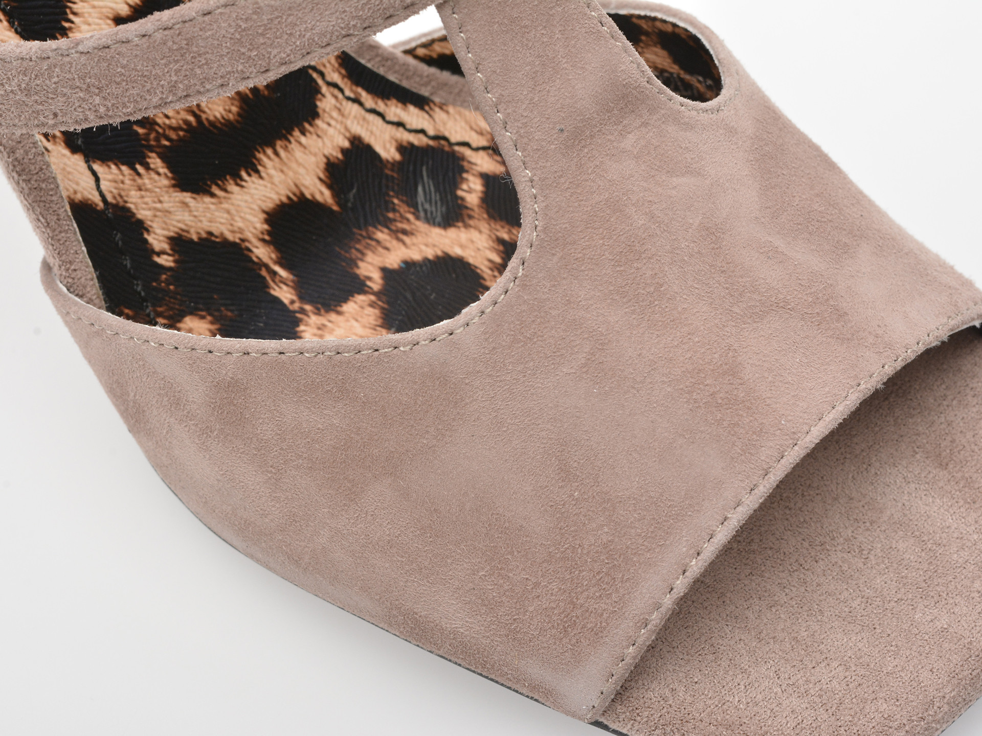 Sandale IMAGE maro, K655, din piele intoarsa