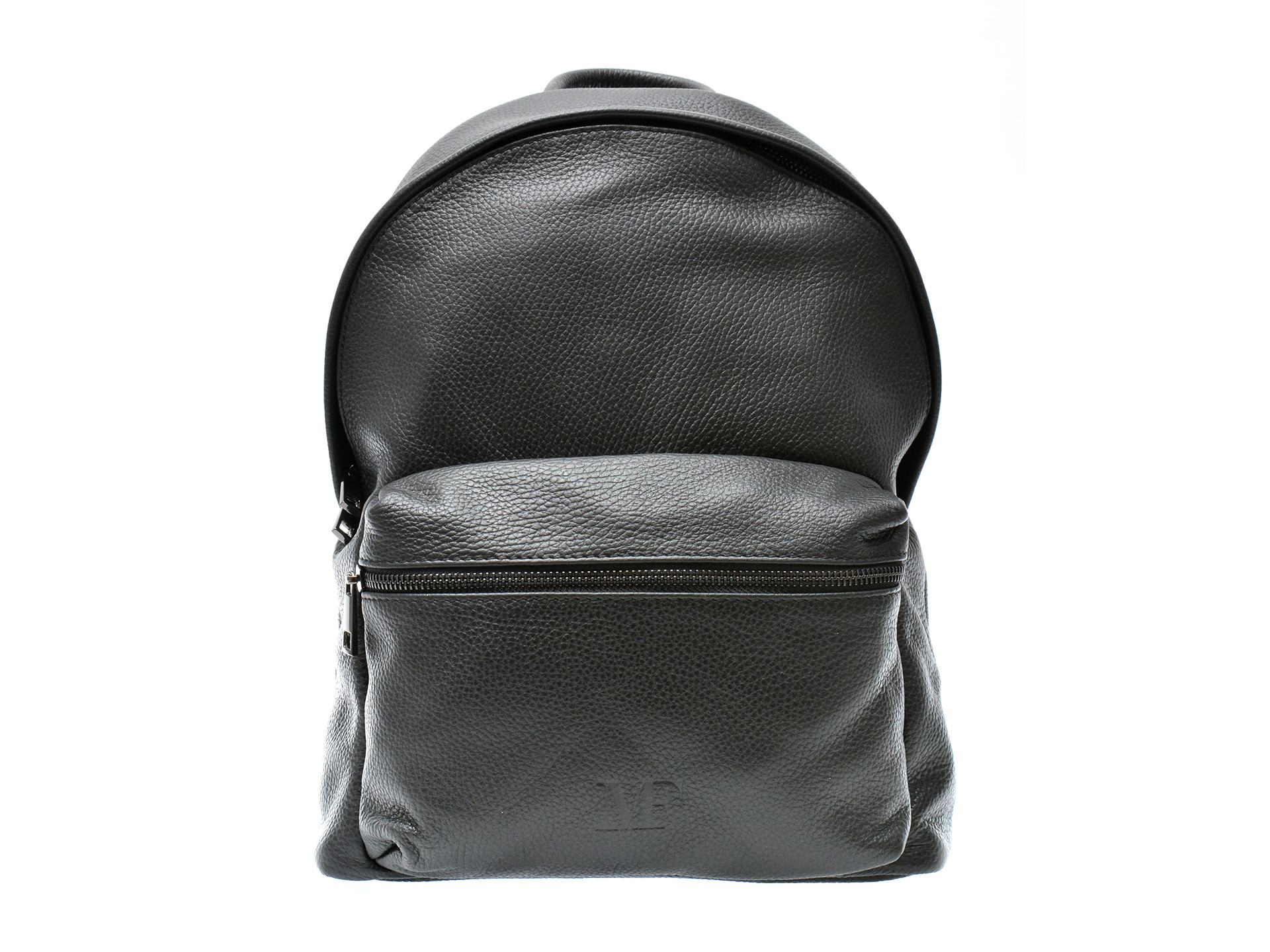 Rucsac MARIO FERRETTI negru, BB68, din piele naturala