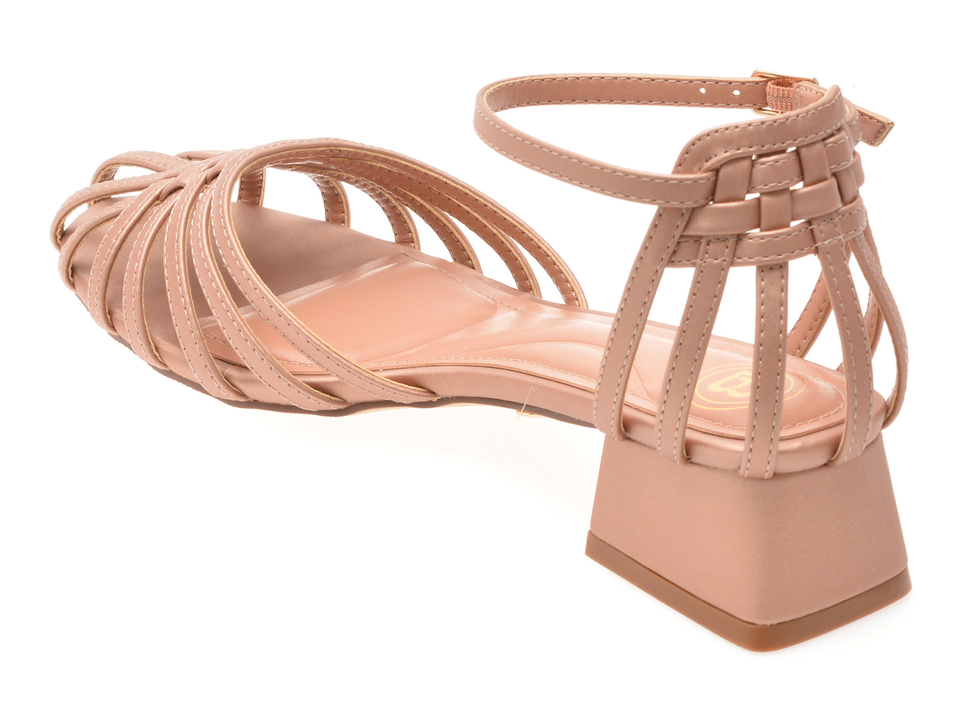 Sandale LAURA BIAGIOTTI bronz, 9031, din piele ecologica