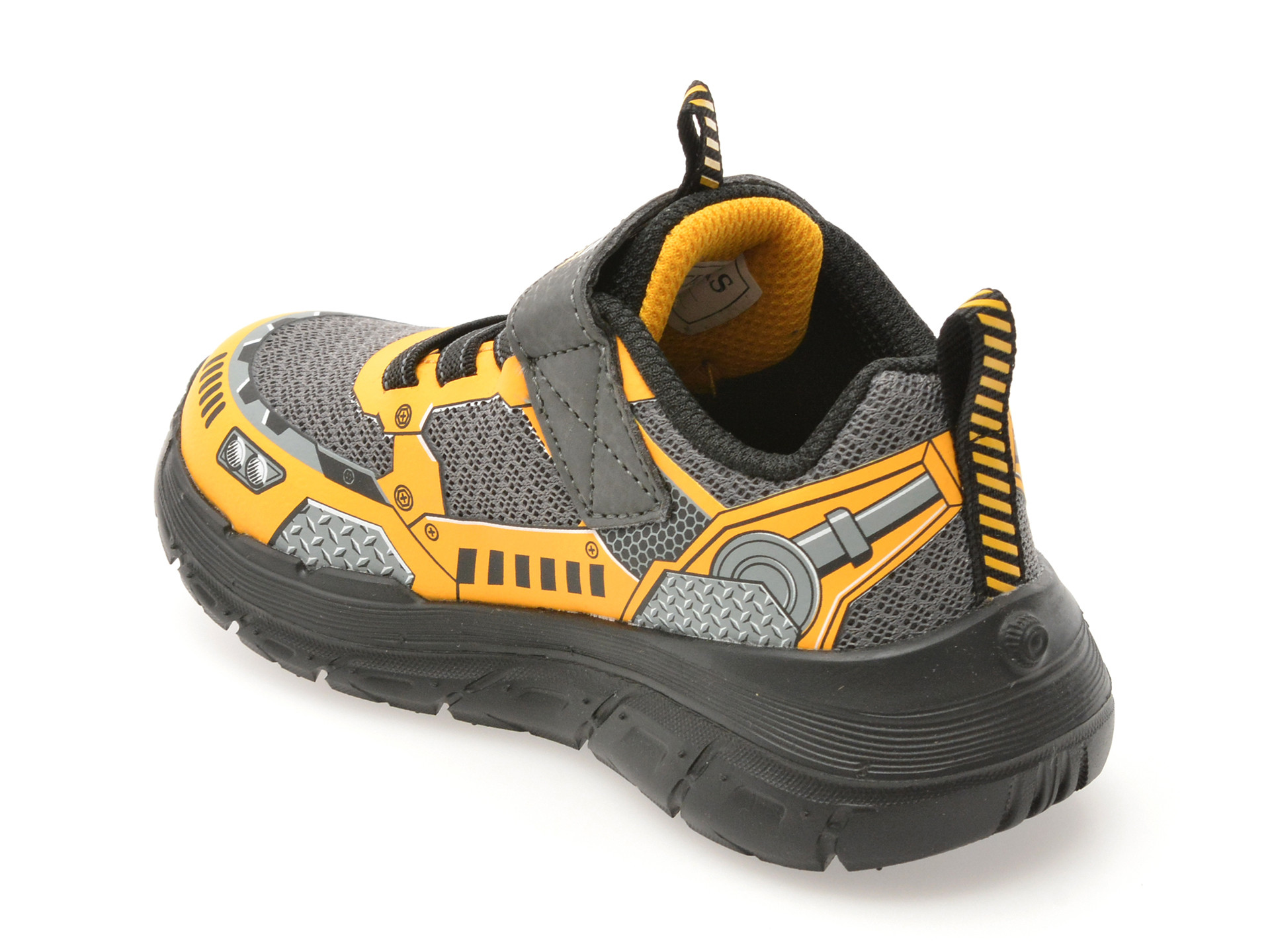 Pantofi sport SKECHERS galbeni, SKECH TRACKS, din material textil