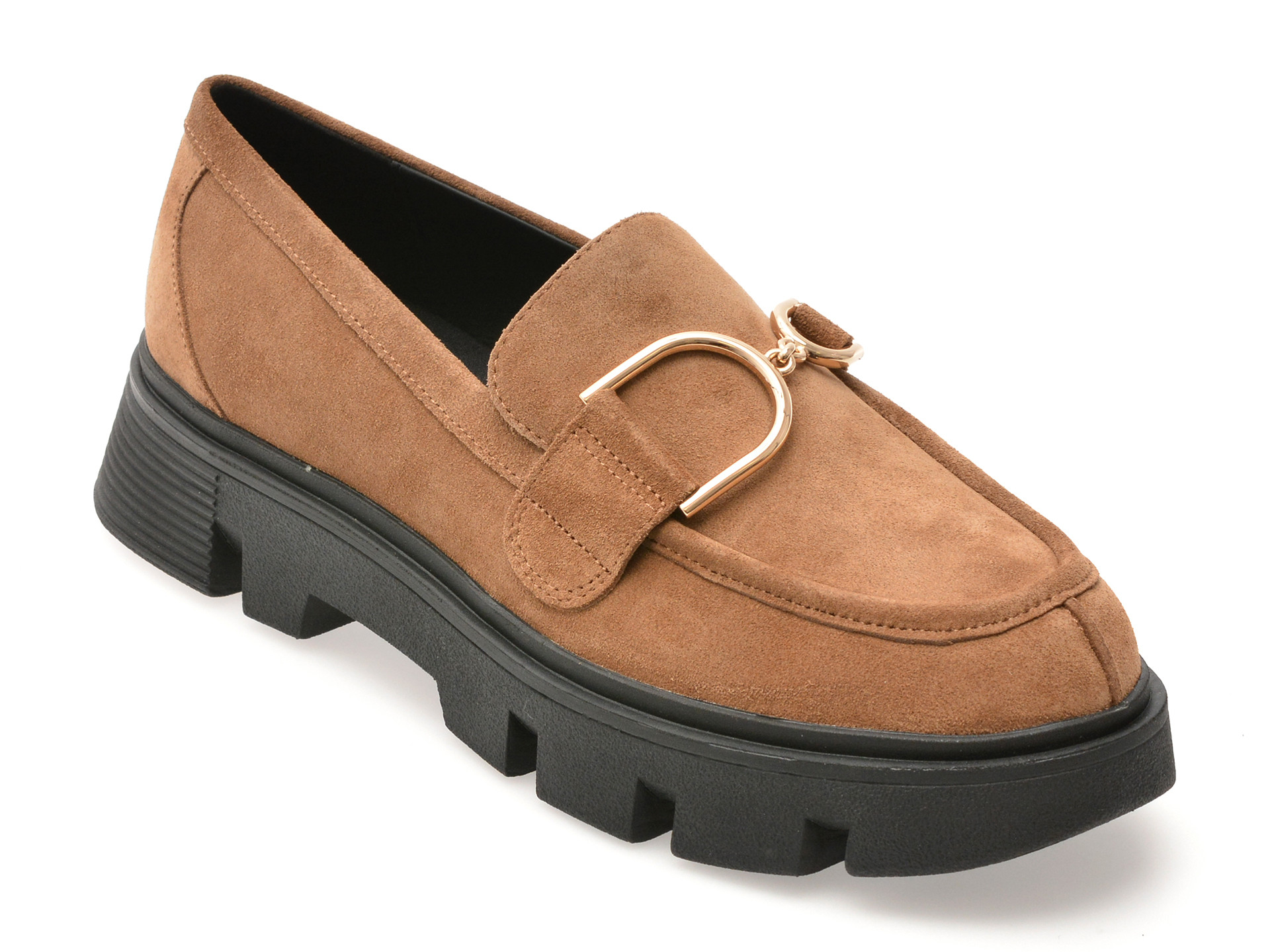 Mocasini GEOX maro, D46UAH, din piele intoarsa