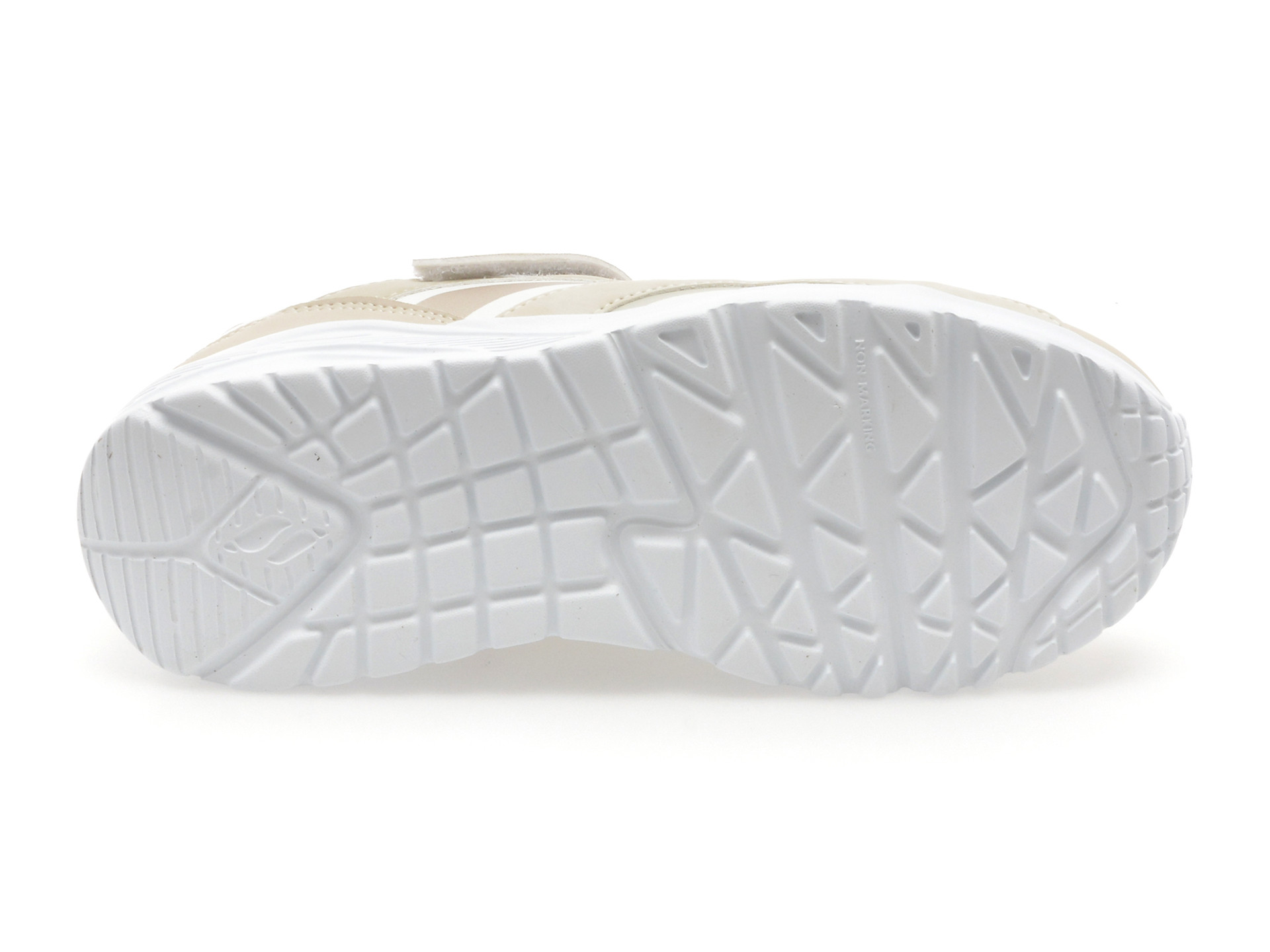 Pantofi sport SKECHERS albi, UNO LITE, din piele ecologica