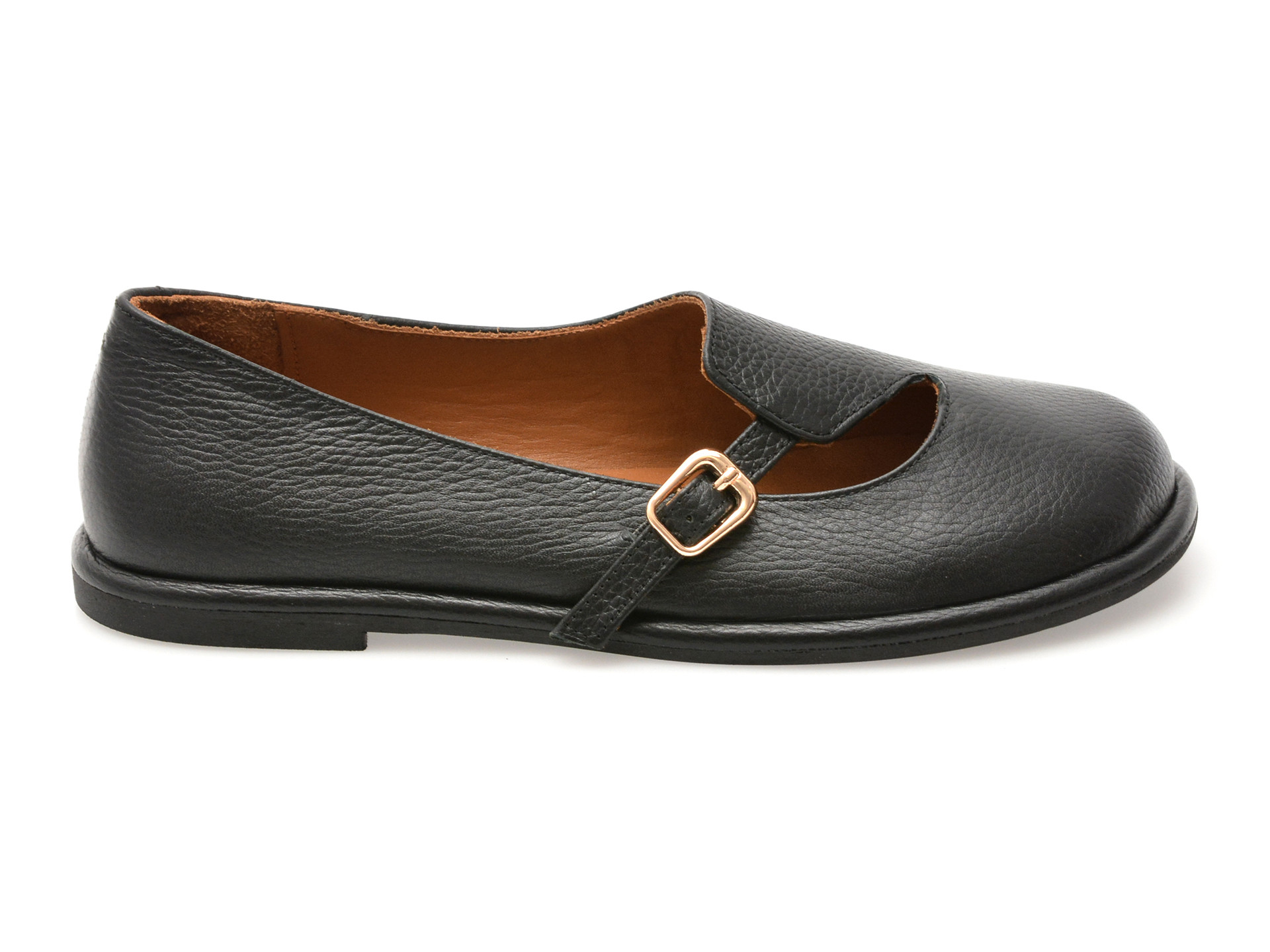 Pantofi EPICA negri, 1614033, din piele naturala