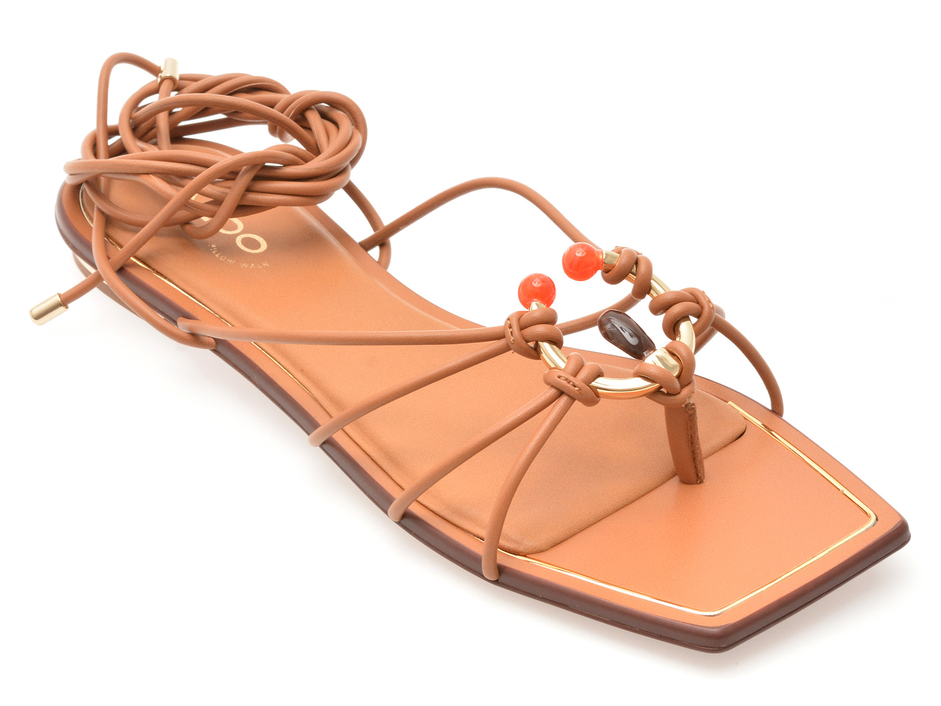 Sandale ALDO maro, NIRENA 210, din piele ecologica