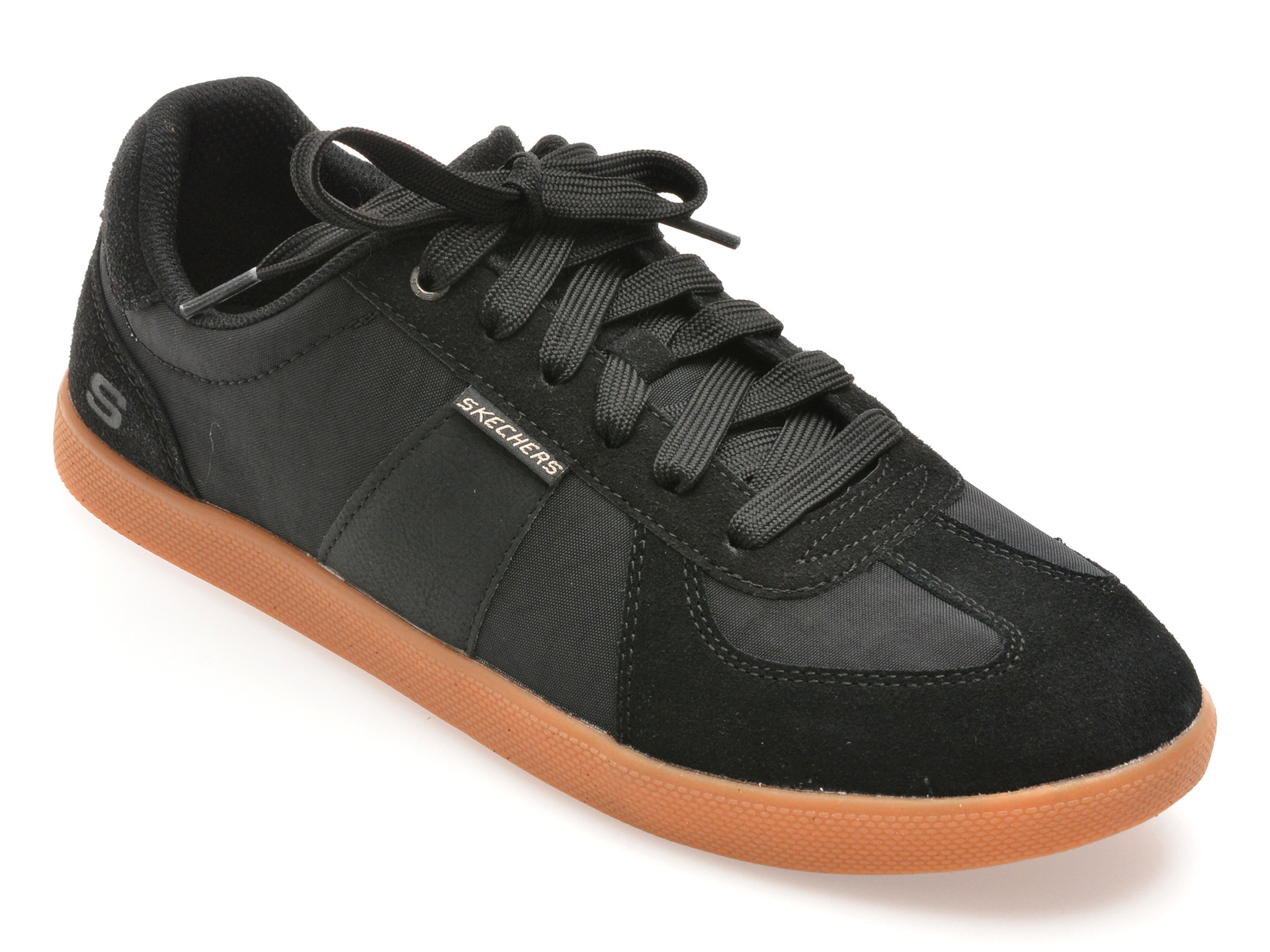 Pantofi sport SKECHERS negri, PLACER, din material textil
