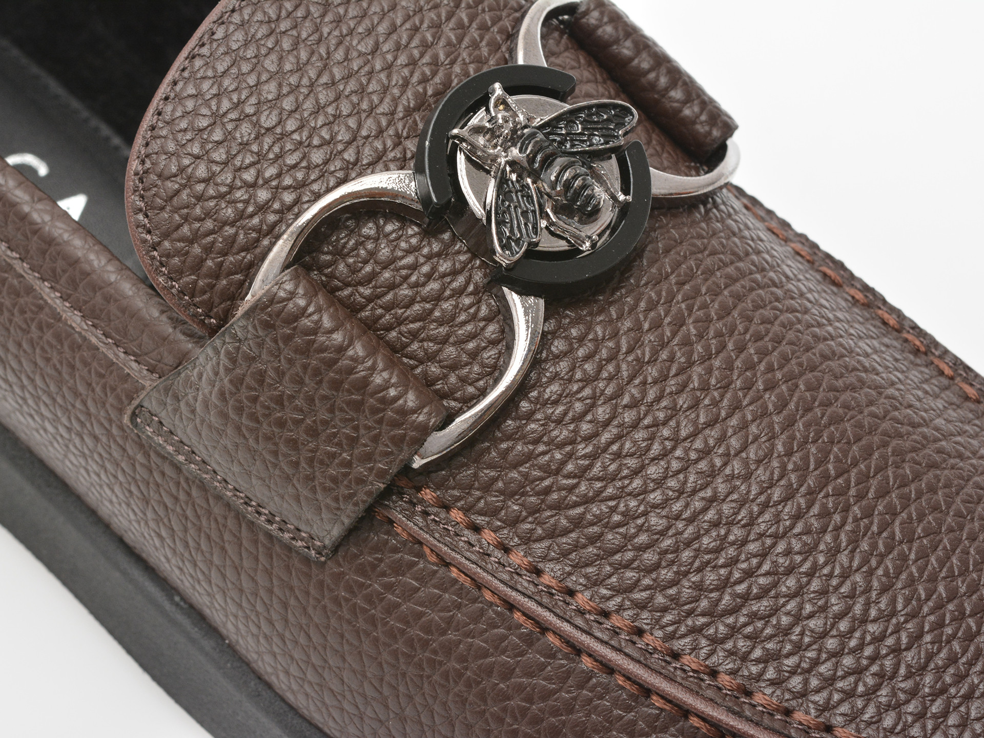 Mocasini EPICA maro, 31110, din piele naturala