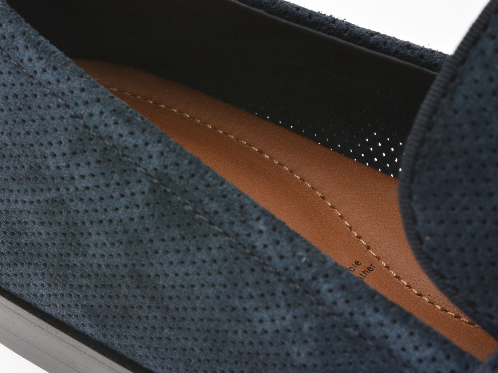 Mocasini eleganti ALDO bleumarin, JOURNEY 410, din piele intoarsa