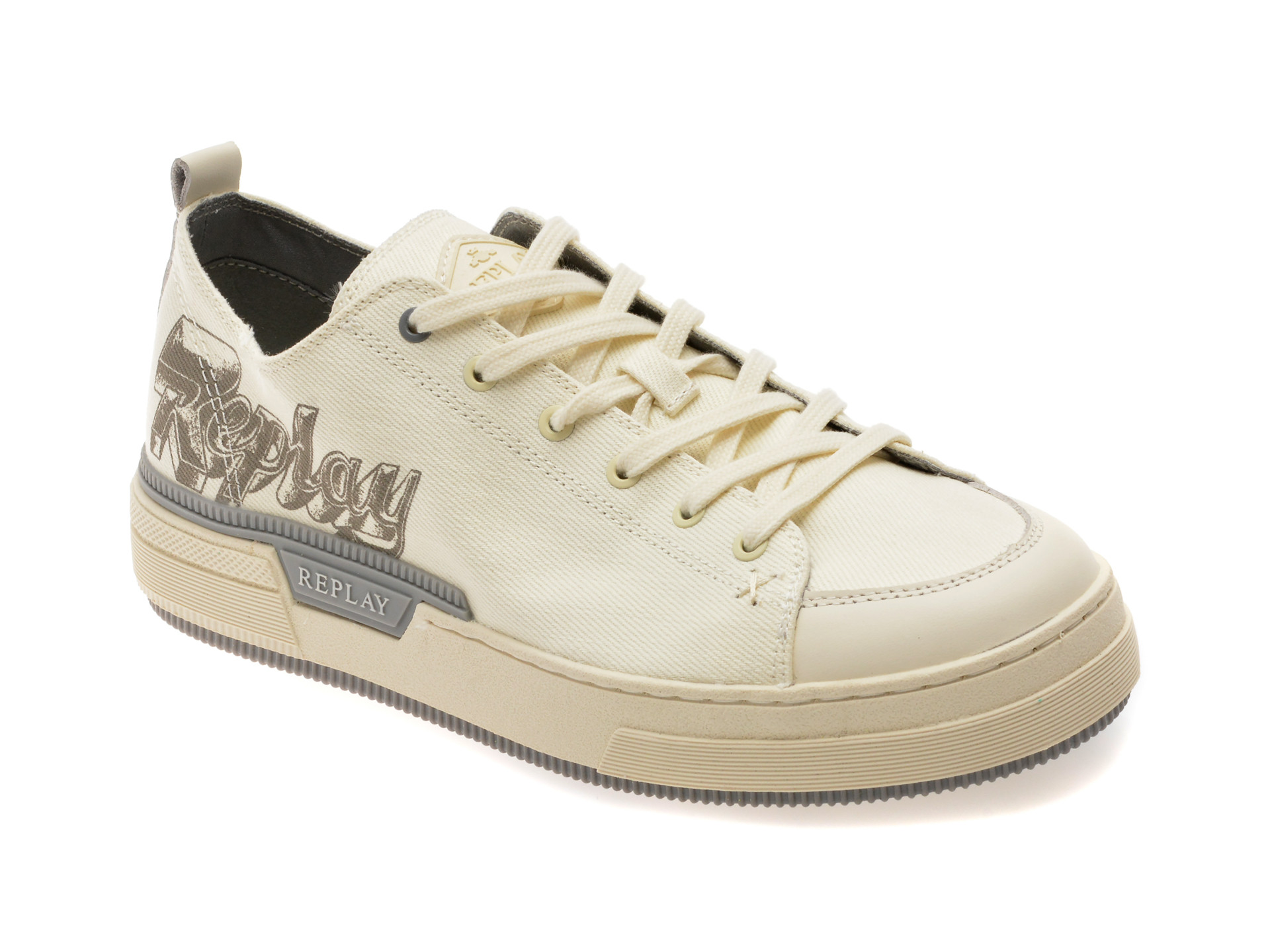 Pantofi sport REPLAY albi, MZ6R06T, din material textil