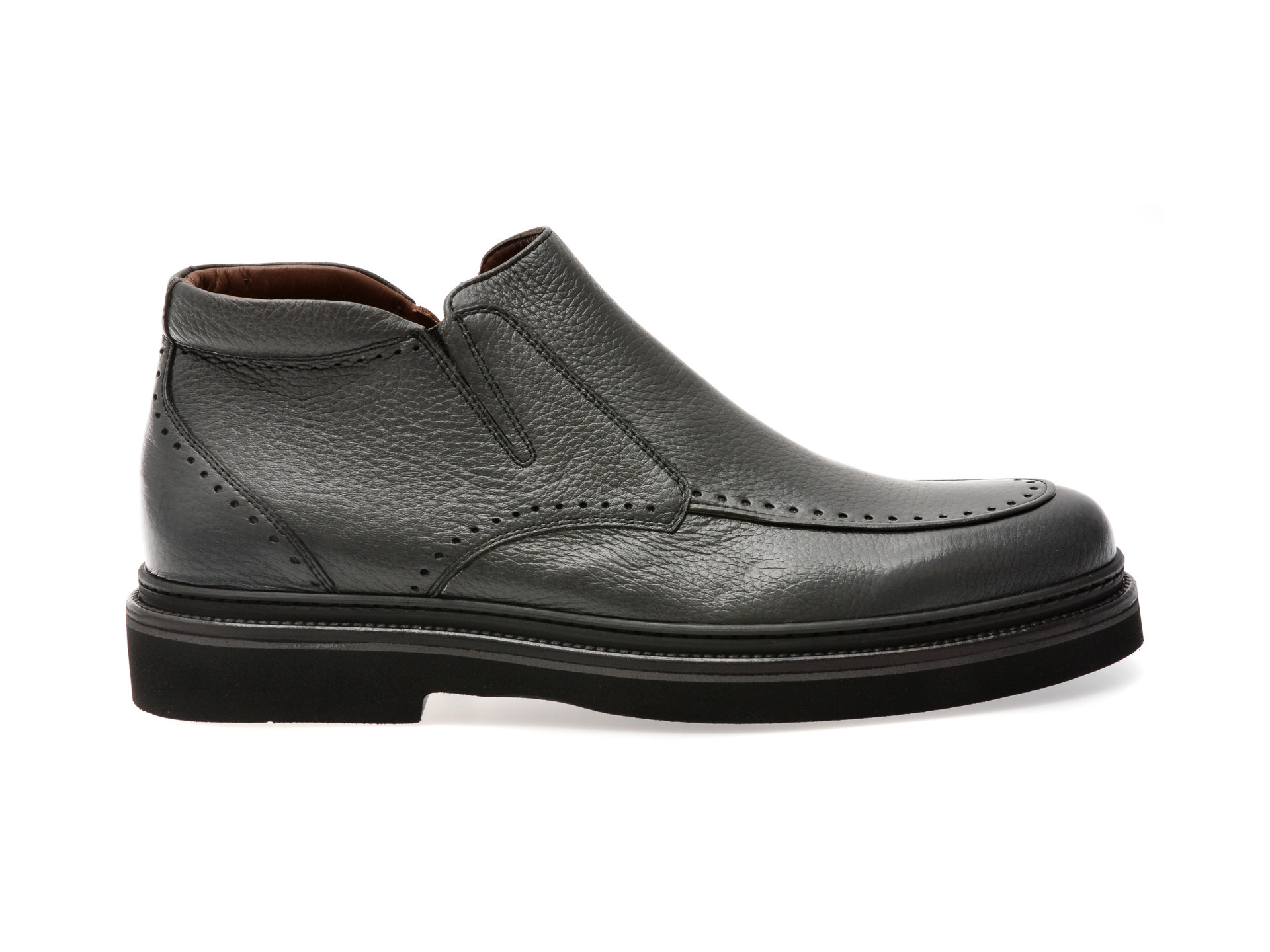 Ghete elegante LE COLONEL gri, 61613, din piele naturala