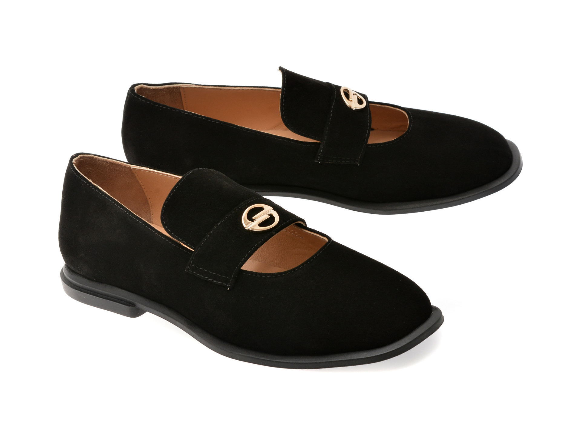 Pantofi EPICA negri, 1932412, din piele intoarsa