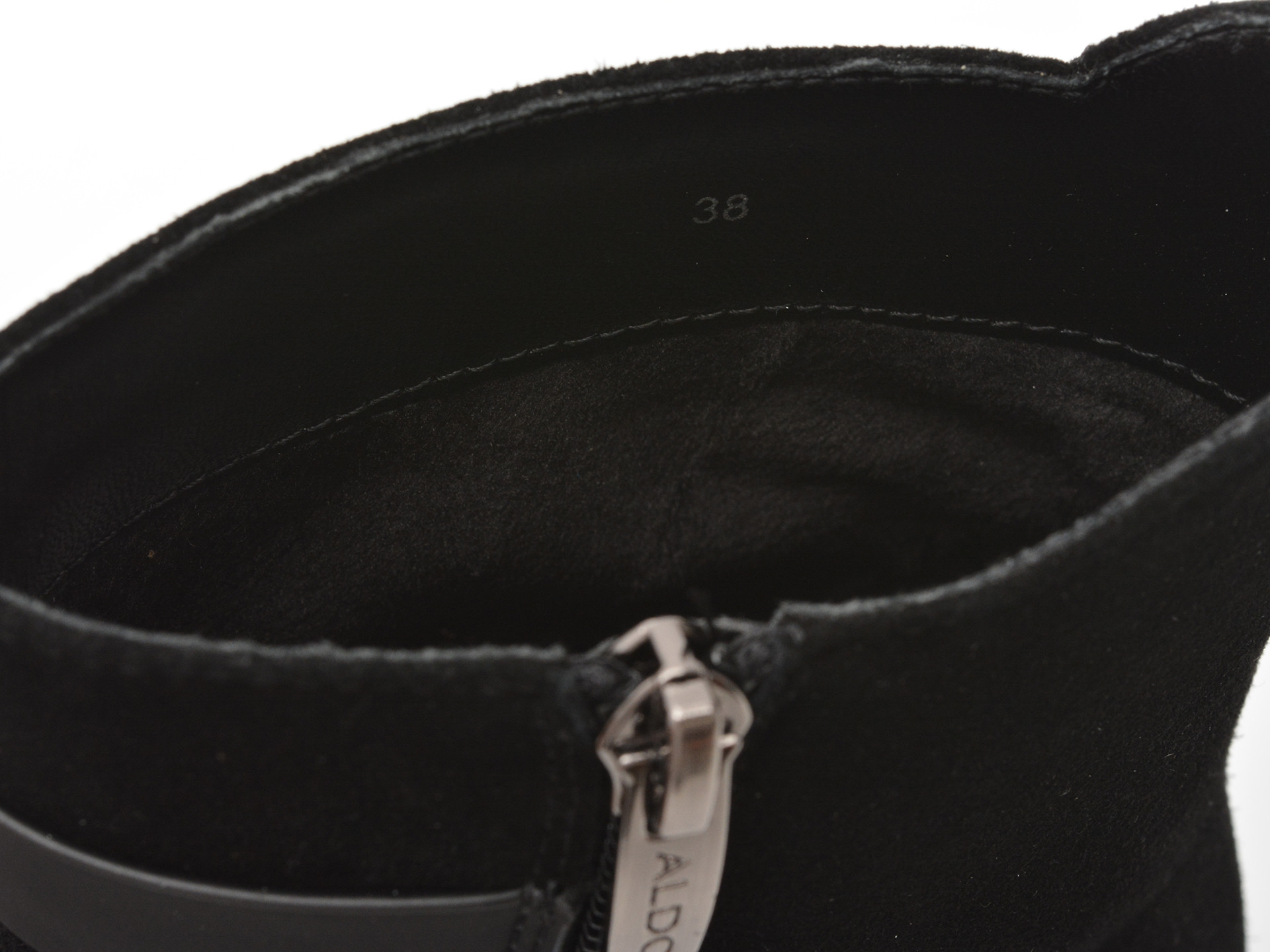 Ghete ALDO negre, AT05, din piele intoarsa