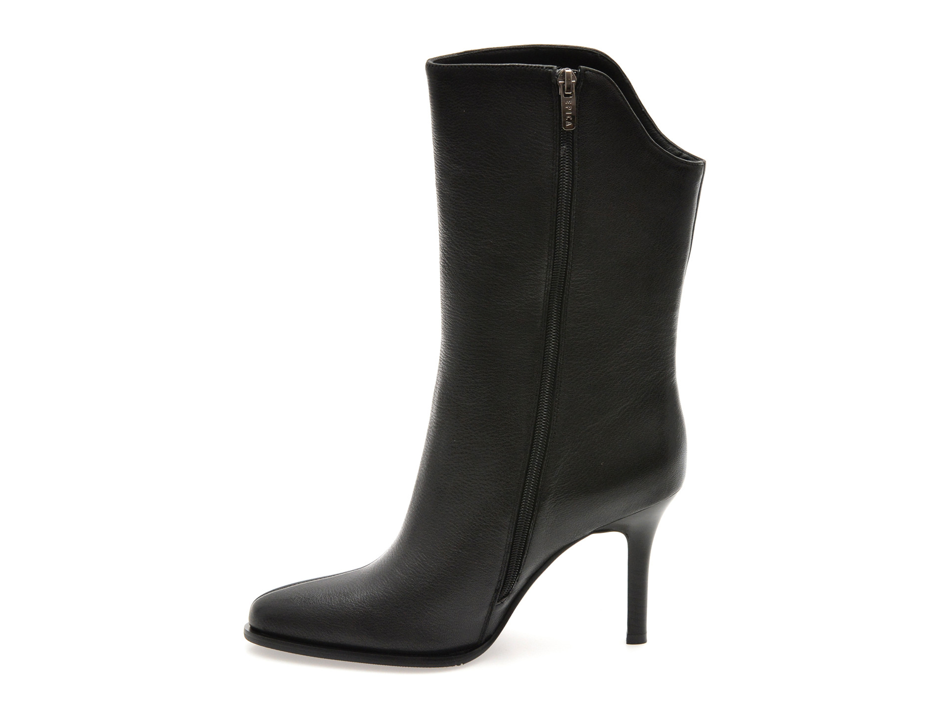Botine elegante EPICA negre, 2445F, din piele naturala