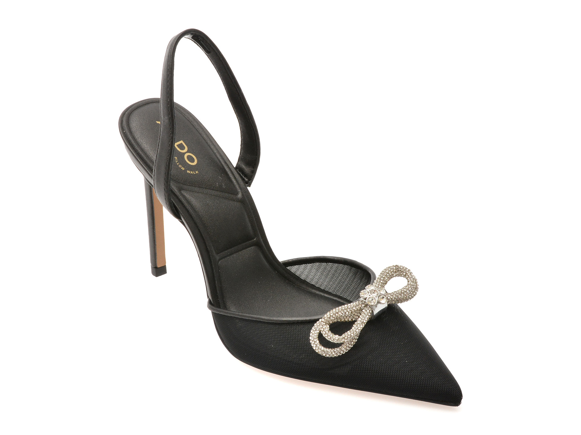 Pantofi eleganti ALDO negri, ADDIE 001, din material textil