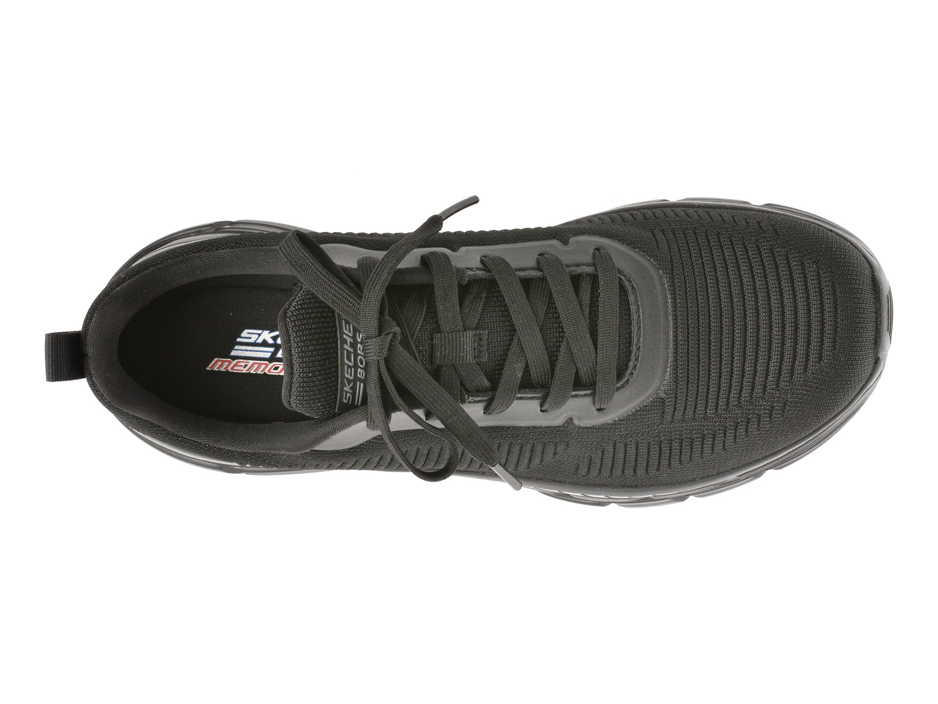 Pantofi sport SKECHERS negri, BOBS B FLEX HI, din material textil
