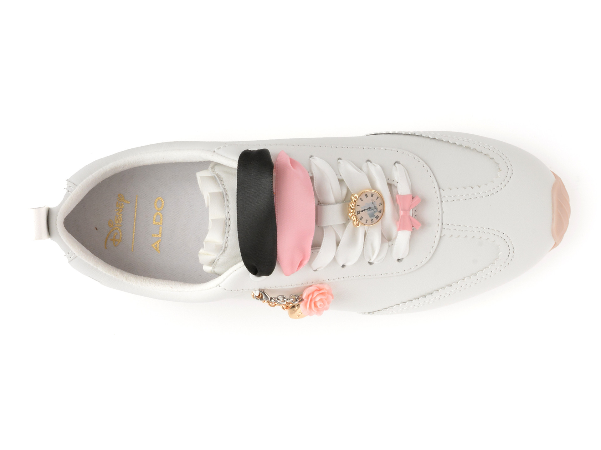 Pantofi sport ALDO albi, PRINCESS SNEAKER 100, din piele naturala