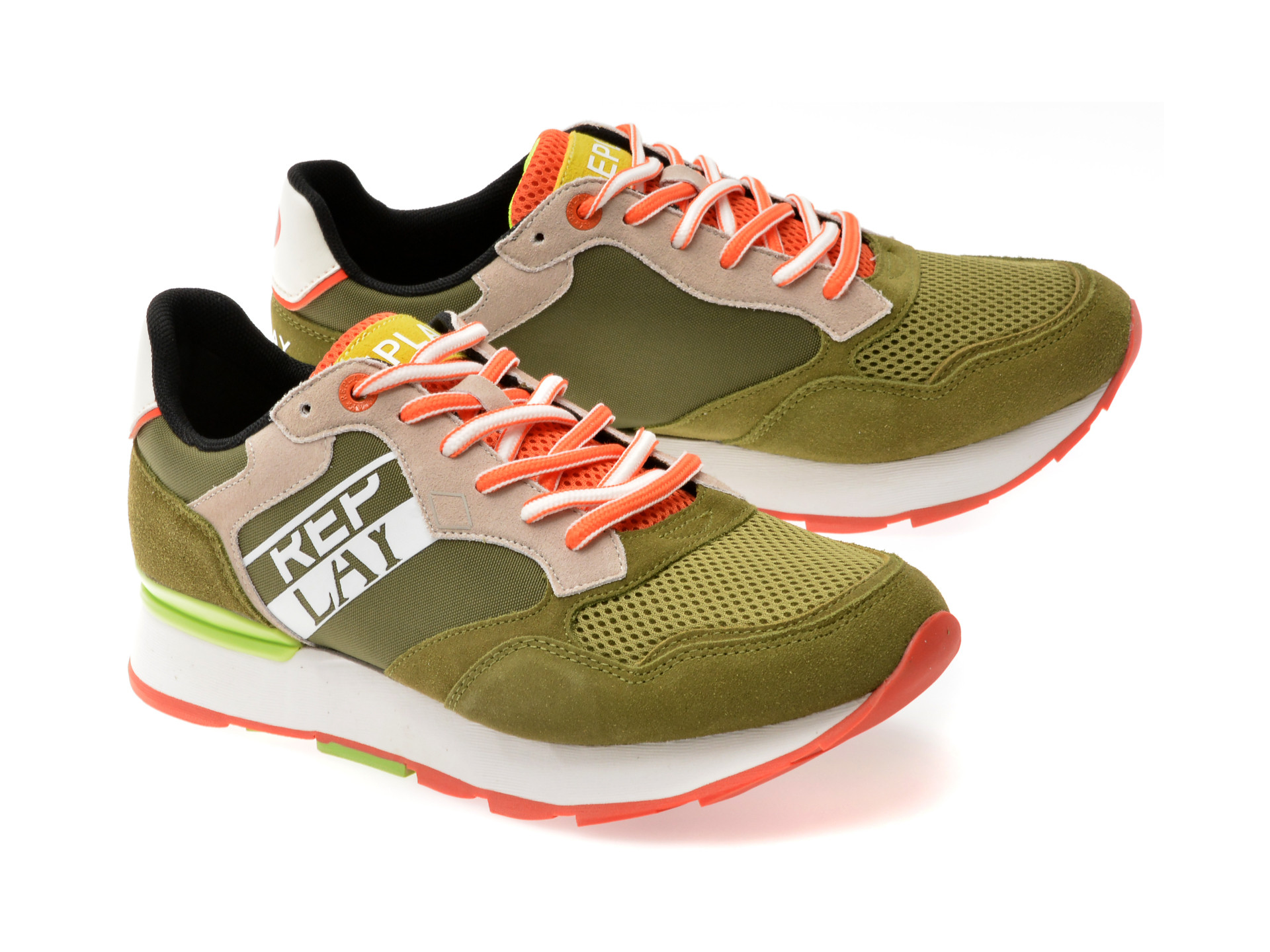 Pantofi sport REPLAY verzi, MS6800L, din material textil