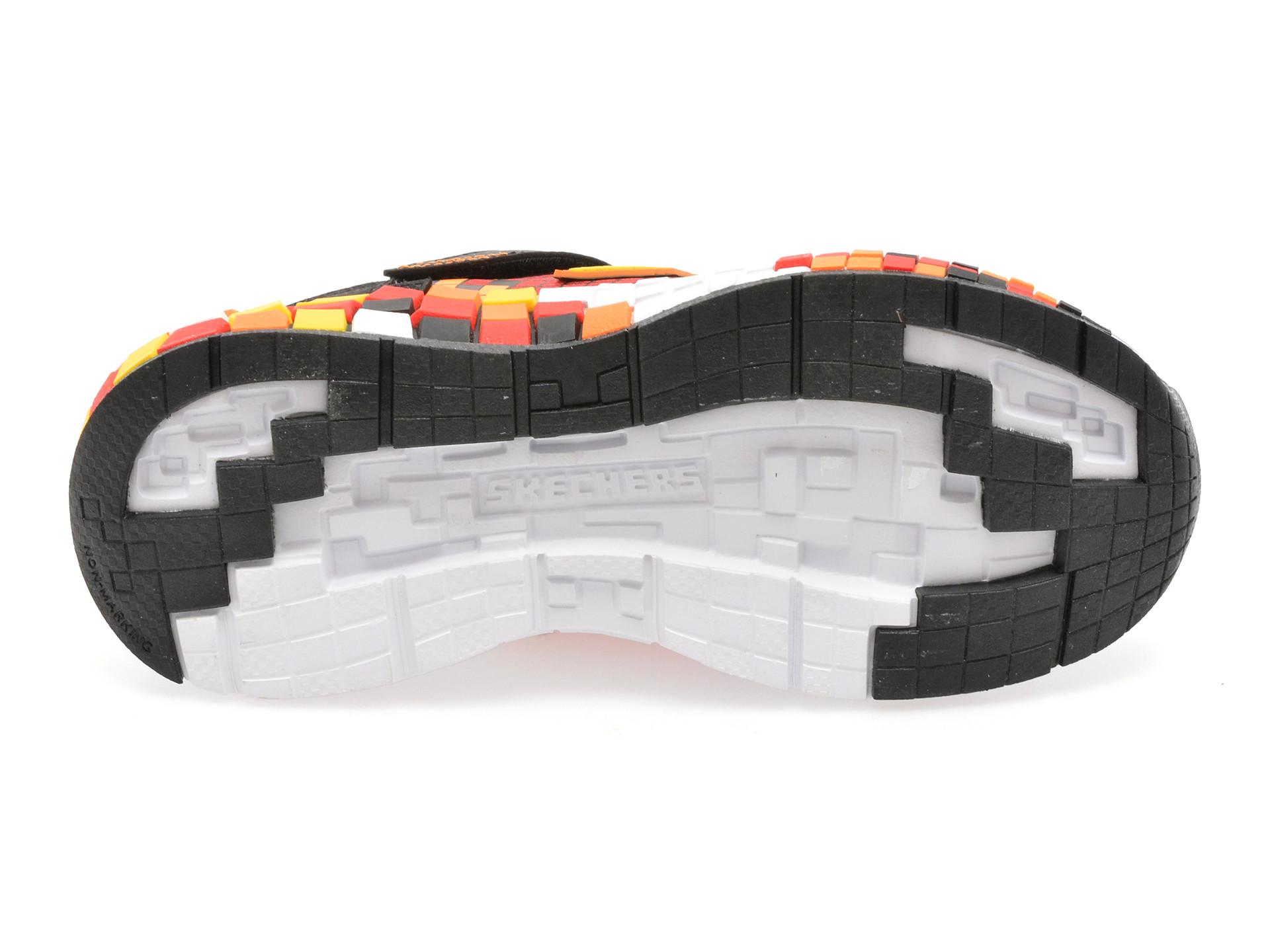 Pantofi sport SKECHERS rosii, MEGA-CRAFT 3.0, din piele ecologica