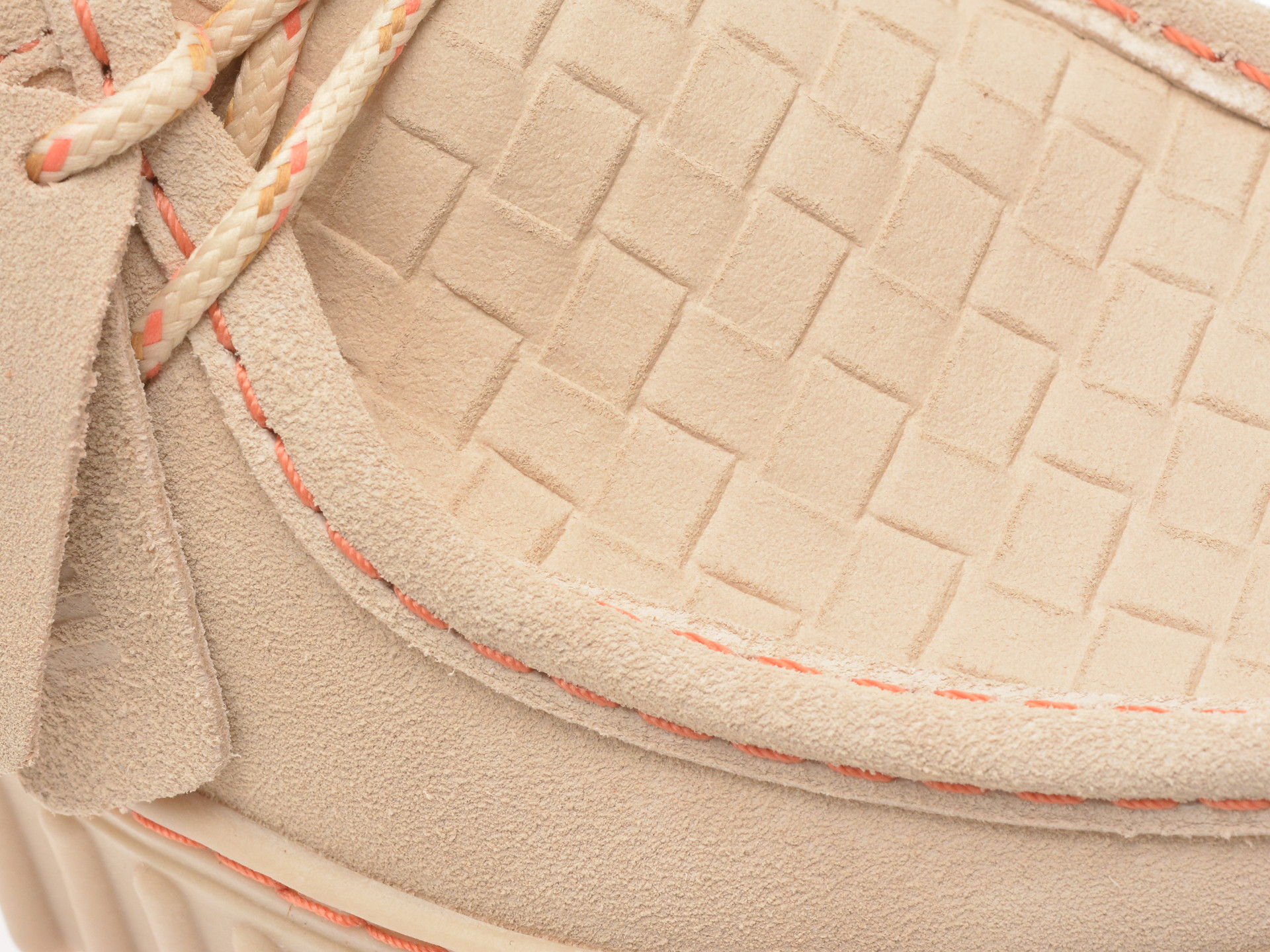 Mocasini CLARKS bej, TORHILL BEE, din piele intoarsa