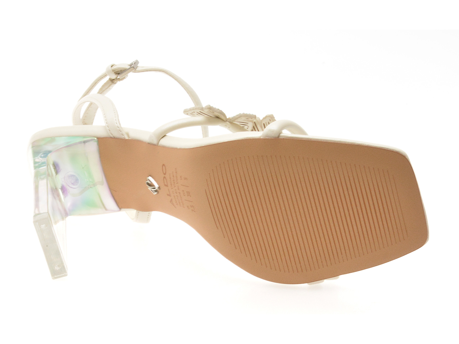 Sandale elegante ALDO albe, LAYLIA 121, din piele ecologica