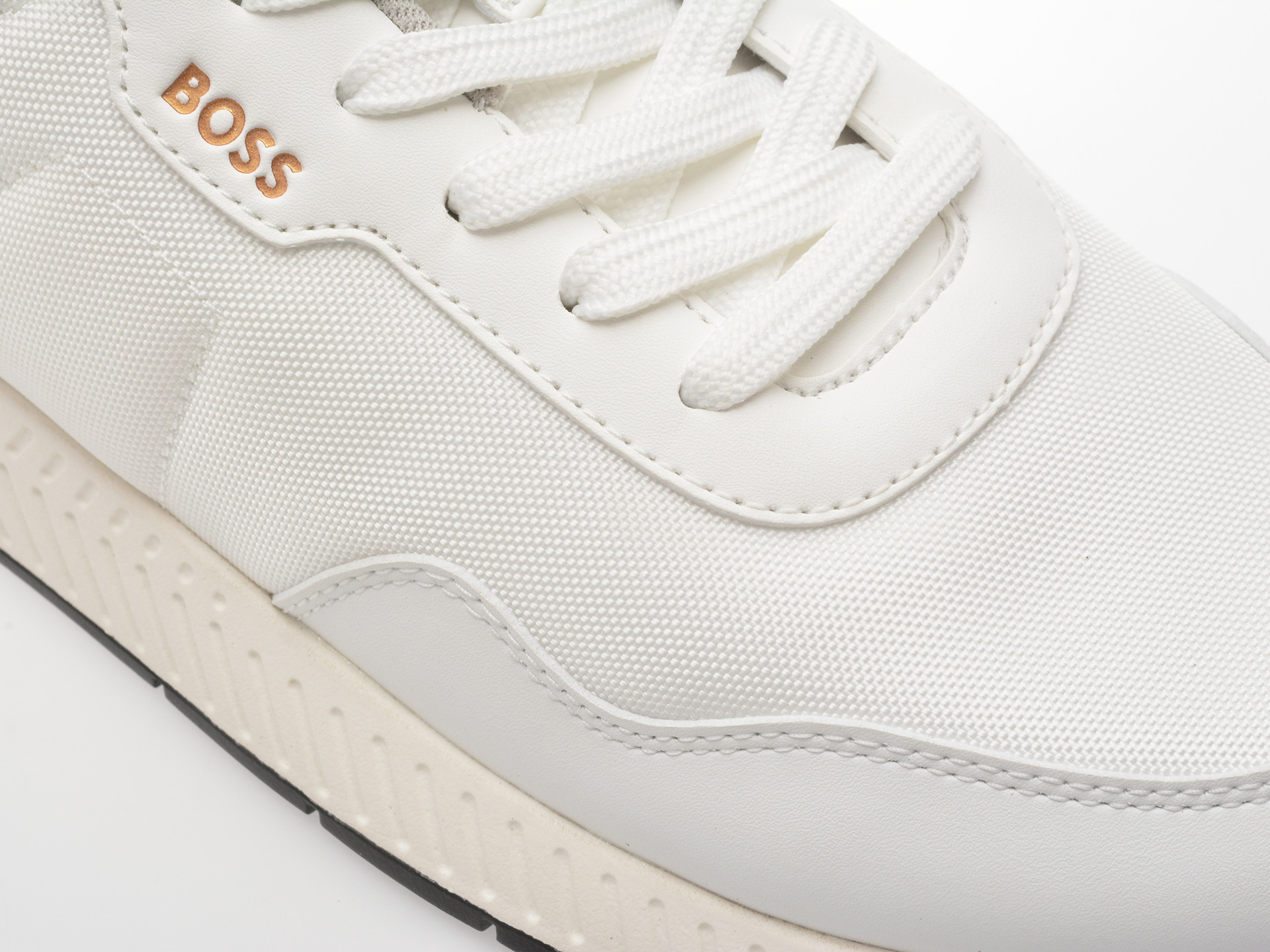 Pantofi sport BOSS albi, 6481, din material textil