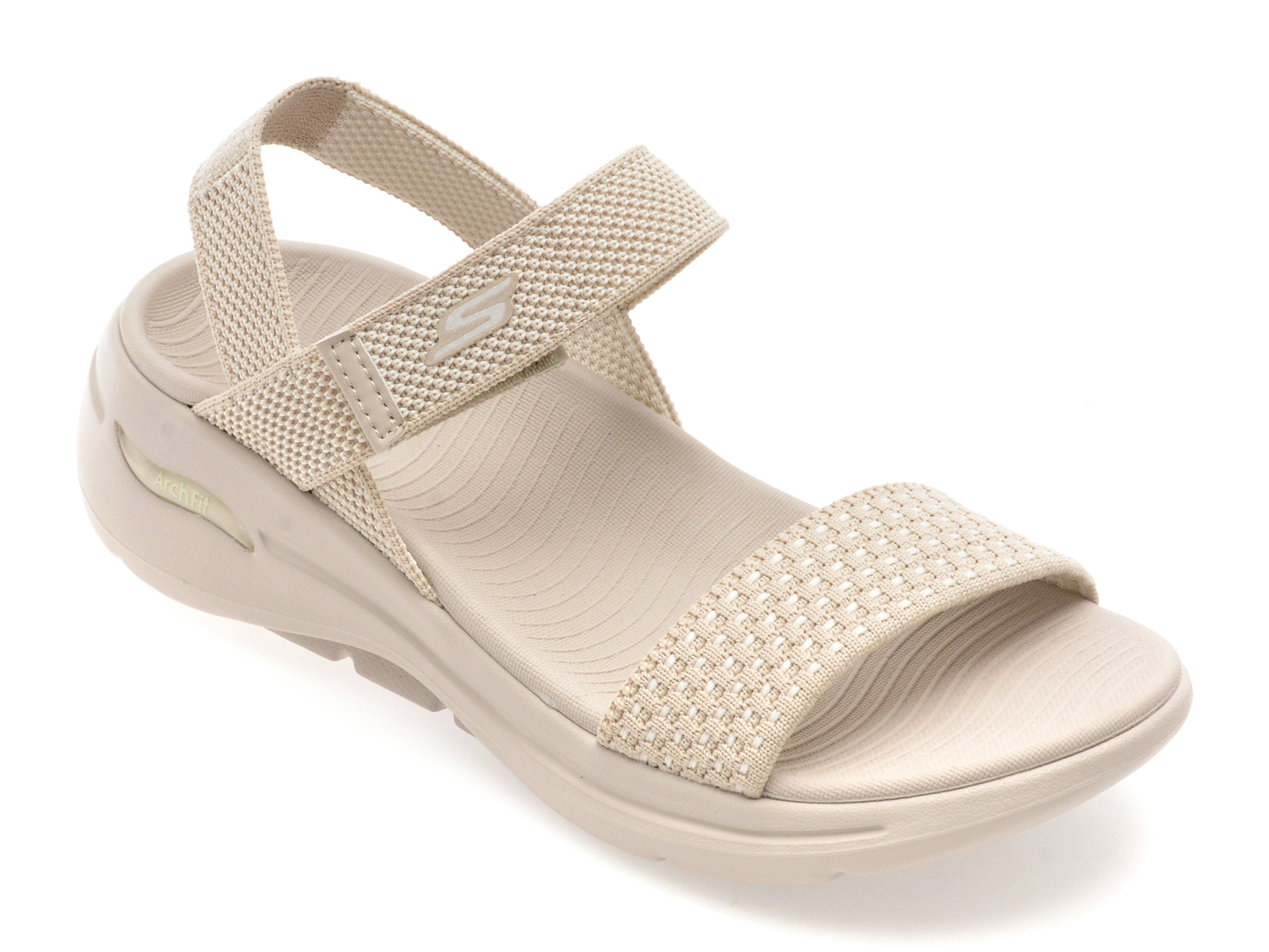 Sandale SKECHERS gri, KZGO WALK ARCH FIT, din material textil