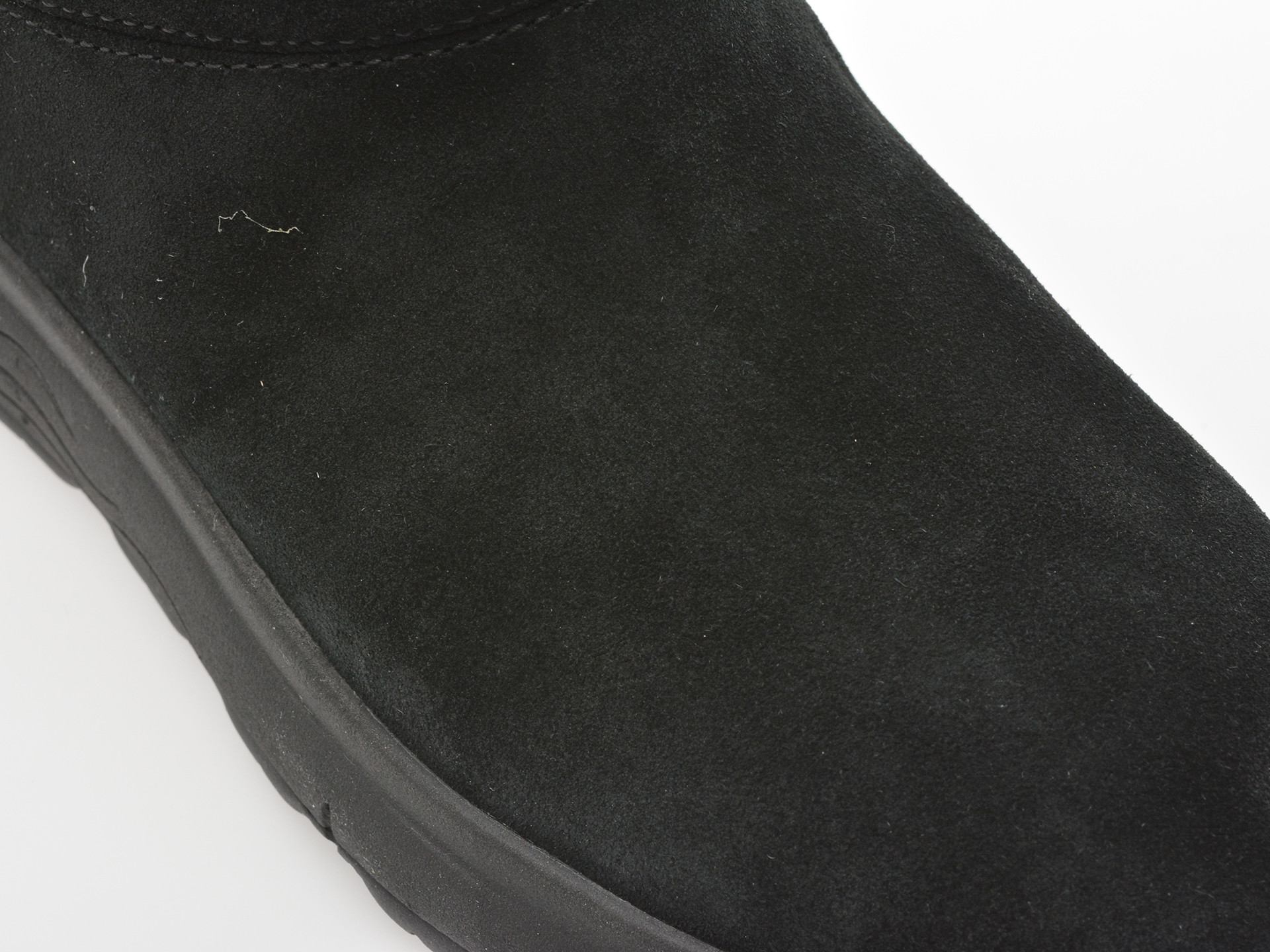 Ghete GEOX negre, D5626B, din piele intoarsa