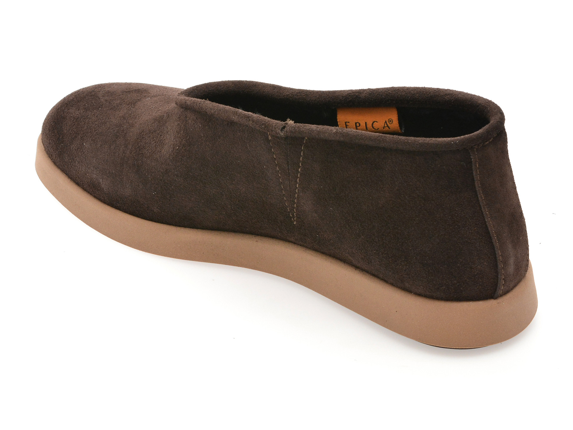 Pantofi EPICA maro, 3642605, din piele intoarsa